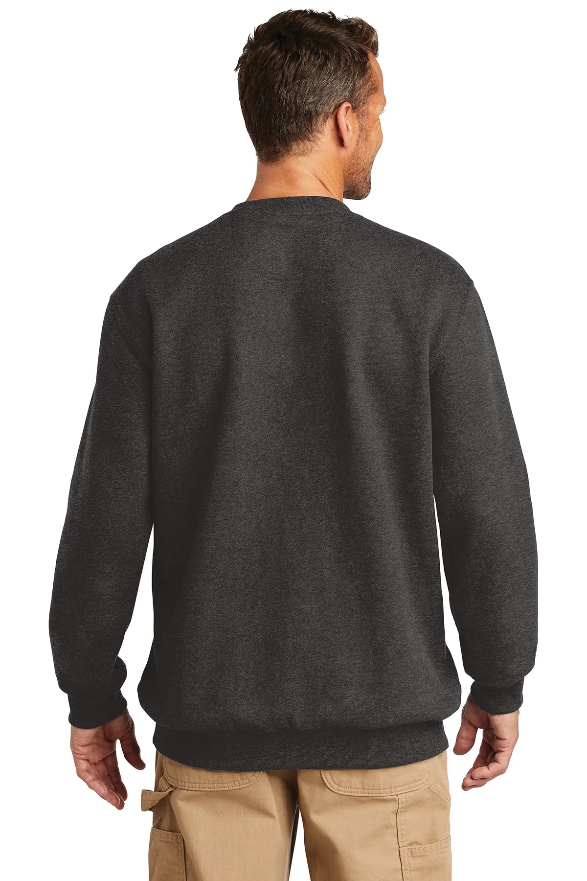Carhartt Midweight Custom Sweatshirts for Men & Women - Carbon Heather Pullover Hoodie | Workwear, Outdoor Activities & Casual Wear