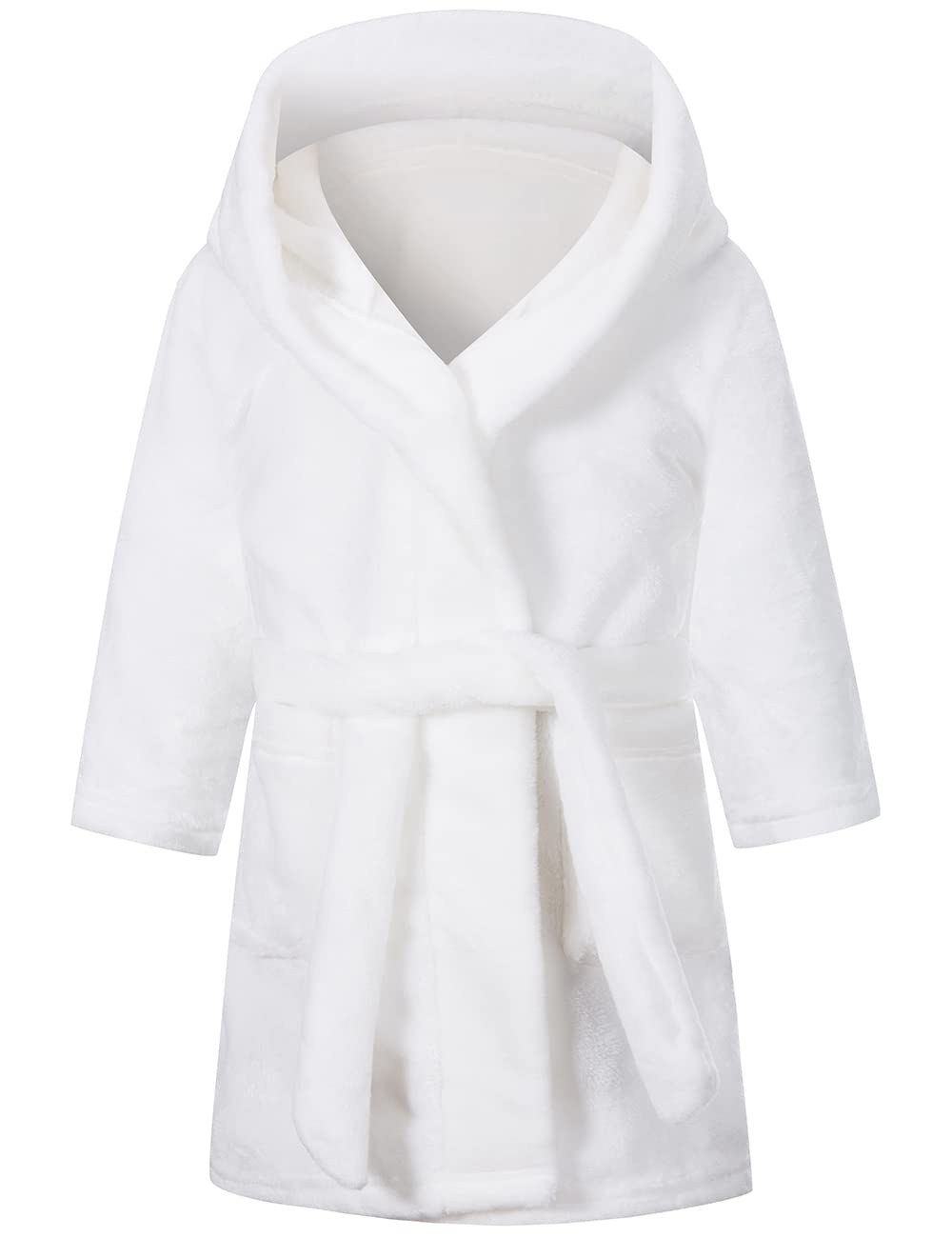 Soft Fleece Hooded Bathrobe for Girls 2-12 Years | Premium Kids Robe with Hood | Cozy Winter Loungewear & Birthday Gift for Toddlers to Teens | Perfect for Spa Day, Sleepovers & Morning Routines