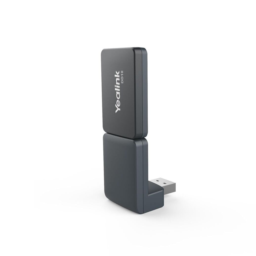 Yealink Wireless USB DECT Adapter (DD10K) - Cordless Headset Adapter for Business VoIP Phones | Perfect for Remote Work & Call Center Use