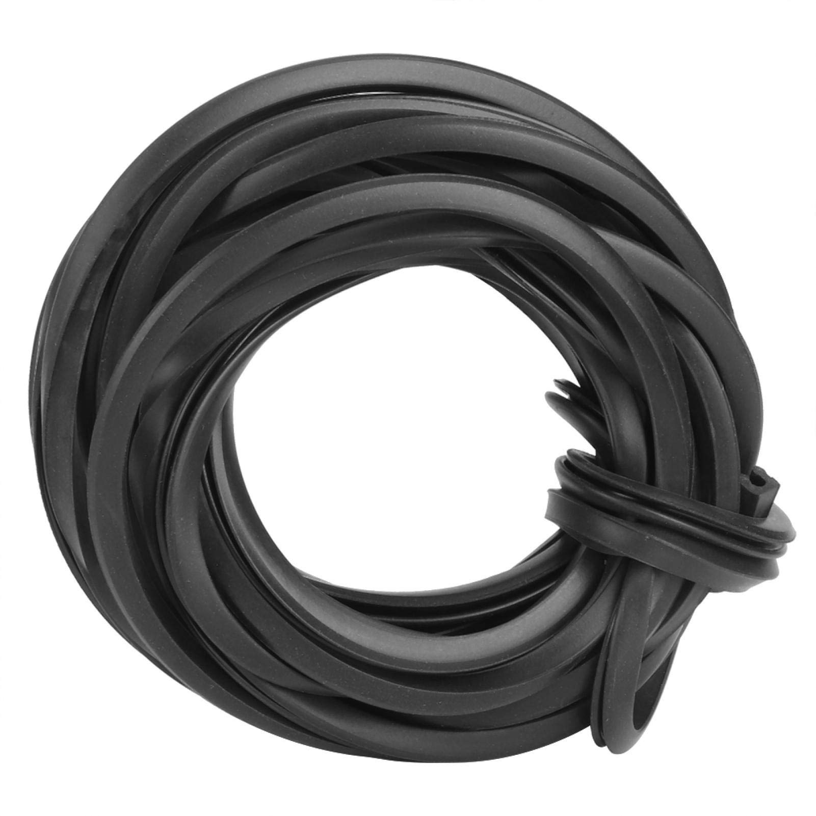Greenhouse Rubber Strip Line Cable - 4M Black Glass Sealing Accessories for Greenhouse & Indoor Gardening | Weatherproof Door & Window Seal for Home & Commercial Use