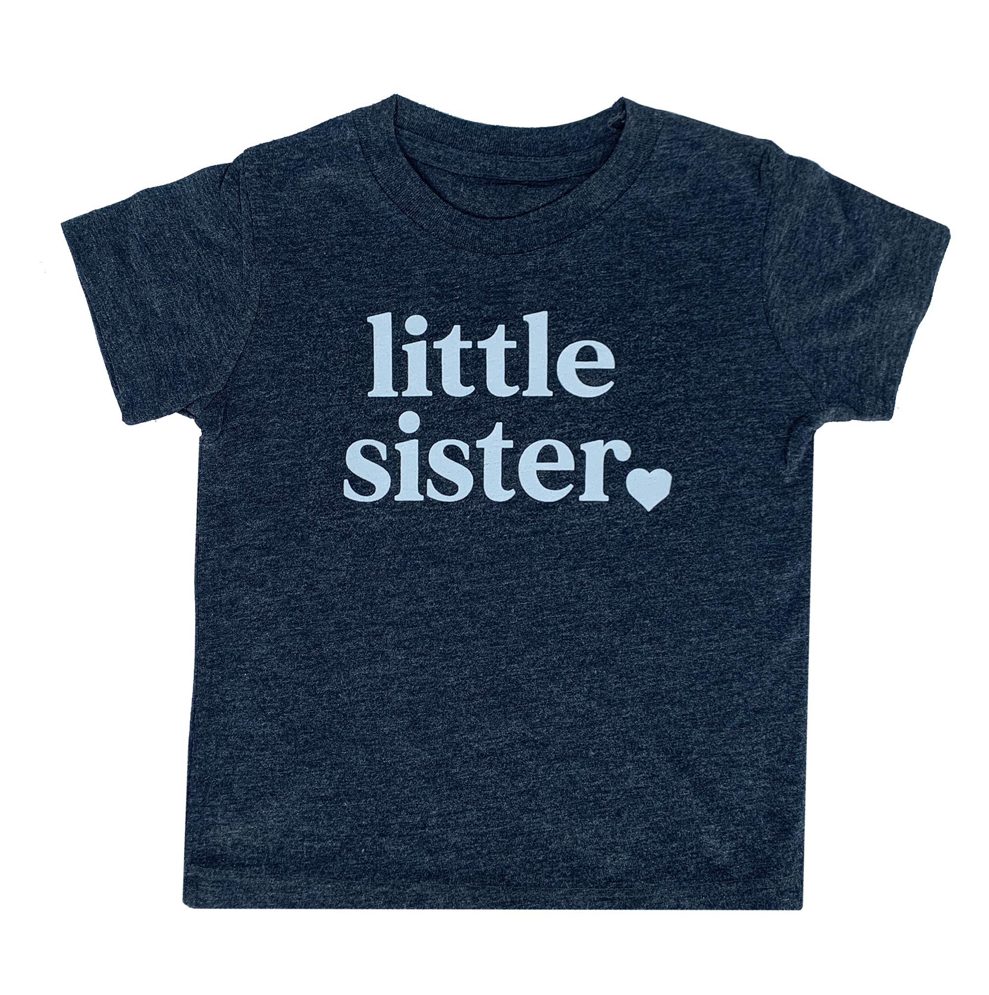Big Sister & Little Sister Matching Sibling Reveal T-Shirts for Toddler Girls - Cute Family Announcement Outfits for Pregnancy Gender Reveal & New Baby Photos