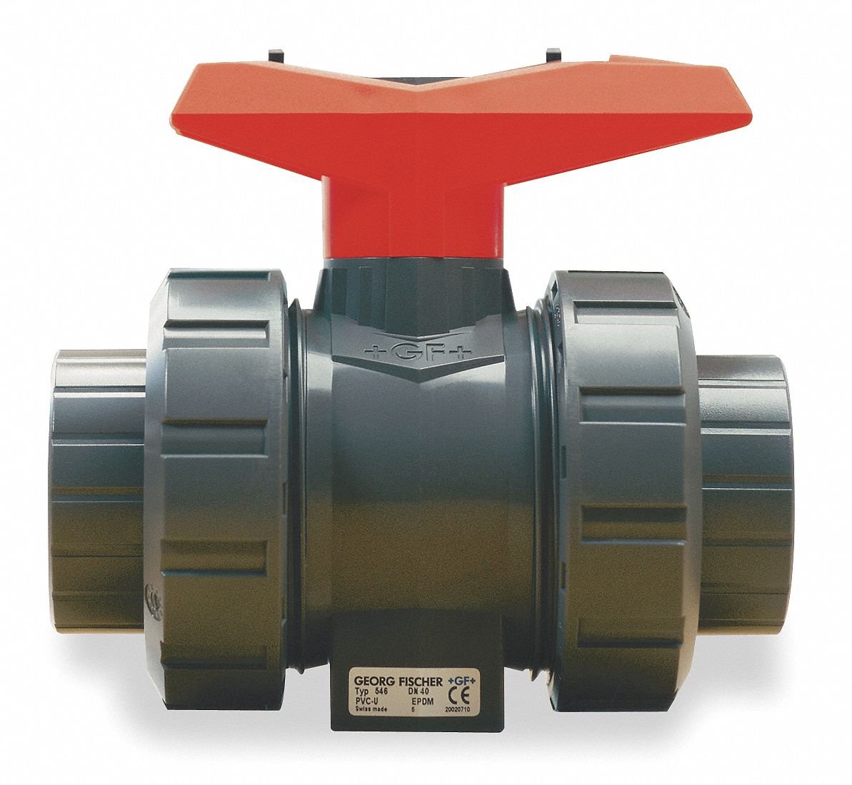 GF Piping Systems PVC Socket/FNPT x Socket/FNPT Ball Valve, Tee, 1/2