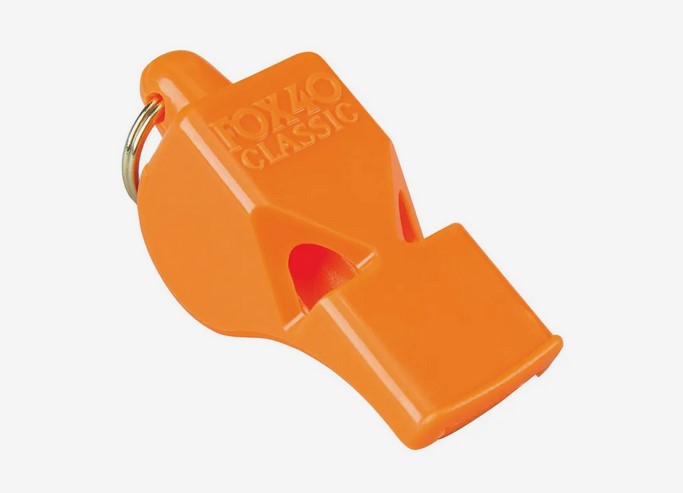 Fox 40 Classic Whistle with Lanyard - Loud Referee Whistle for Sports, Coaching, Lifeguards & Emergency Situations