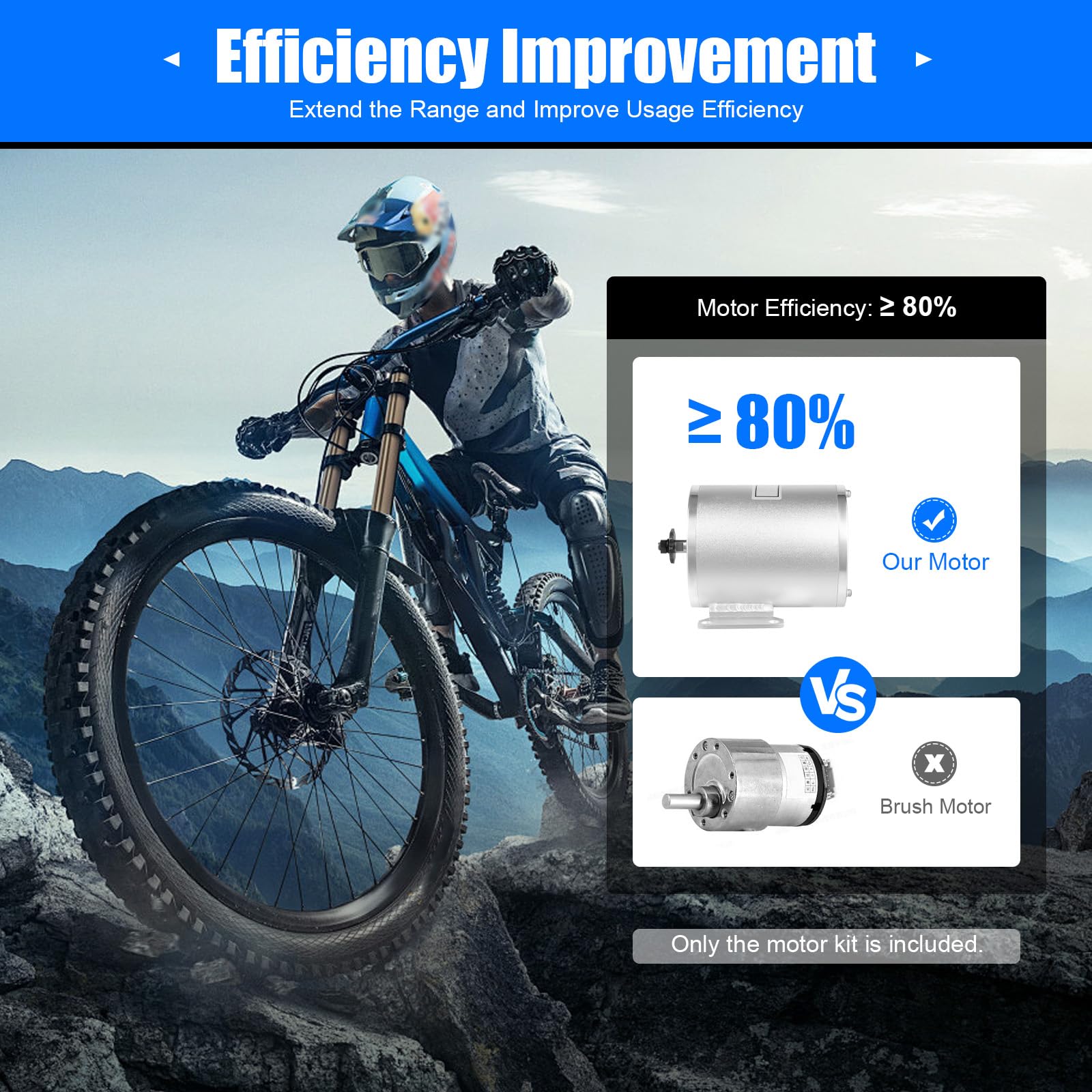 3000W Brushless Motor Kit - High Speed 6000RPM Electric Bike & Scooter Conversion Kit with Speed Controller & Throttle - DIY Motorcycle Conversion for E-Bike, Electric Scooter & More - Perfect for Commuting, Off-Road Adventures & Urban Transportation