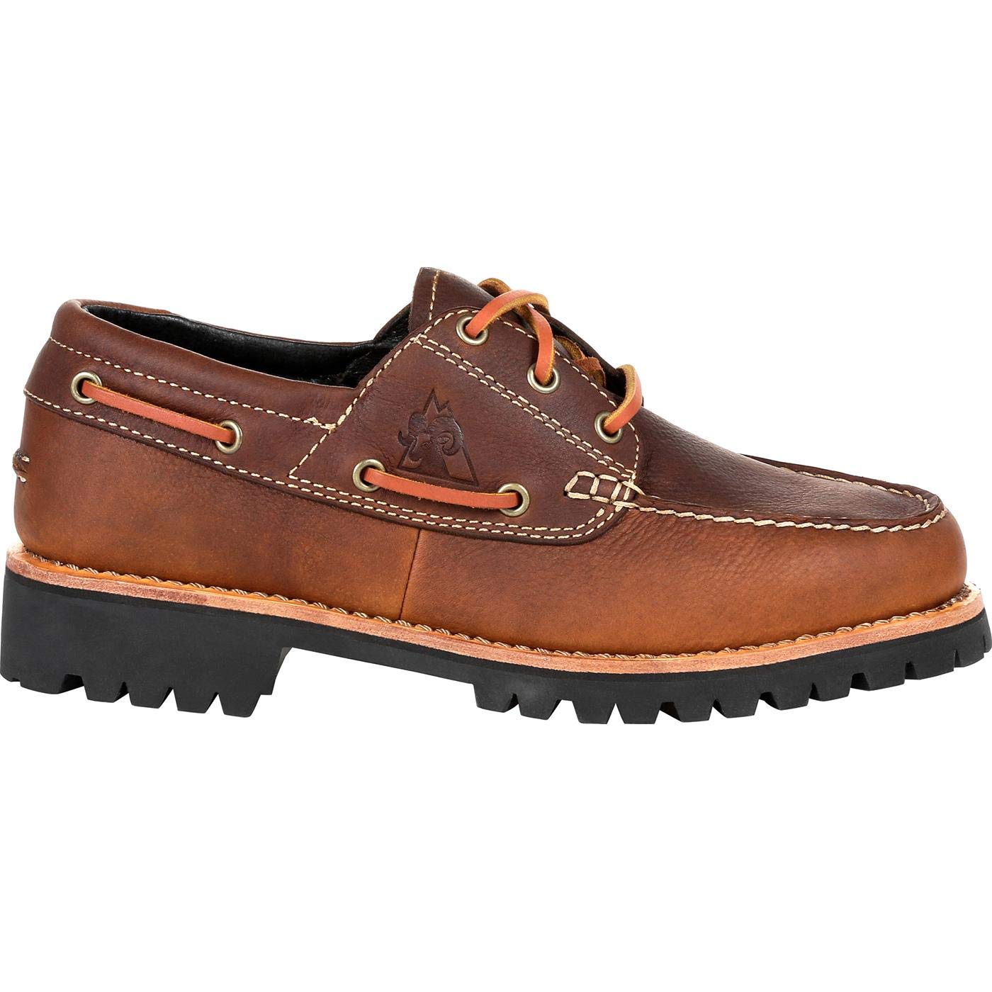 ROCKY Men's Slip-On Loafers - 32 Small Batch Casual Shoes for Men, Brown Leather Comfortable Loafers | Perfect for Business Casual, Office & Weekend Wear