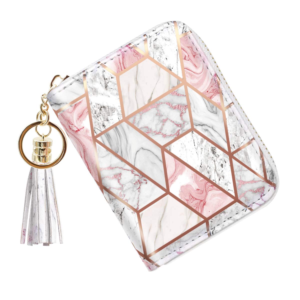 RFID Blocking Glitter Credit Card Holder for Women - Small Slim Wallet with Card Slots - Perfect for Travel, Shopping & Everyday Use