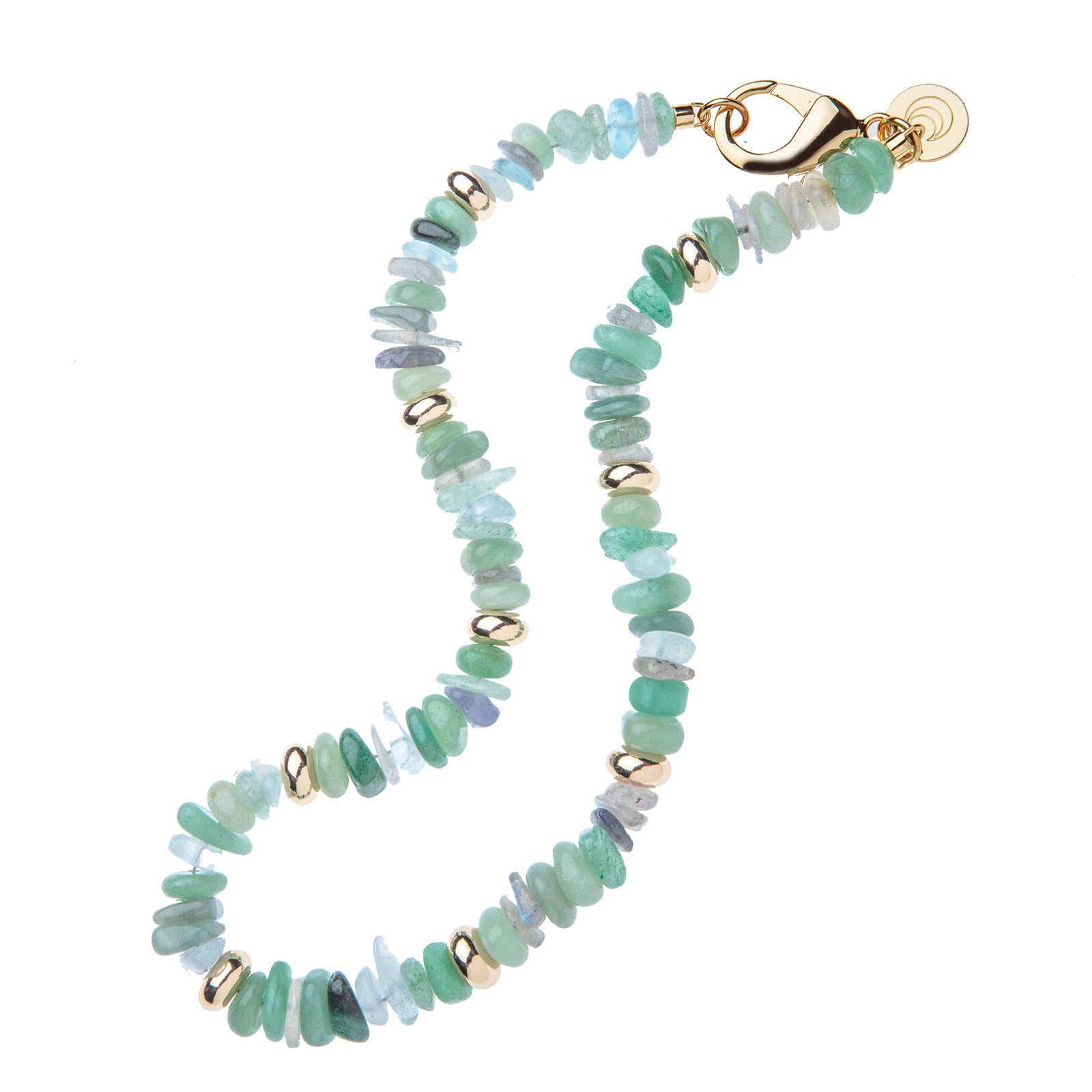 Jane Win STRONG Seaglass Beaded Necklace - Handmade Bohemian Jewelry for Women - Perfect for Beach Vacations, Summer Outfits & Gift Giving