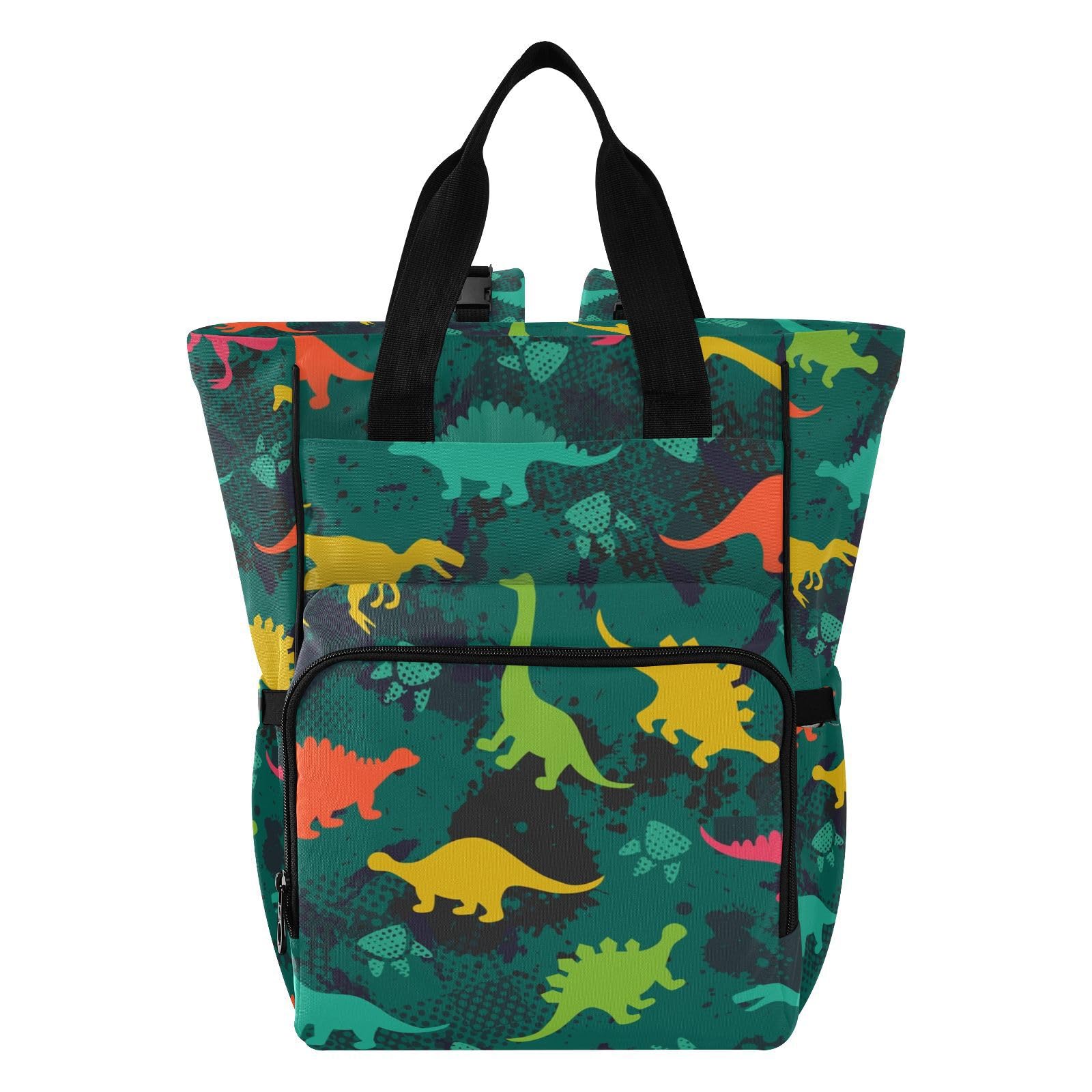 Dinosaur Diaper Backpack for Baby Boys & Girls - Waterproof Baby Changing Bag with Stroller Straps & Insulated Bottle Pockets - Perfect for Travel, Hiking, Shopping & Baby Showers - Great Gift for Moms & Dads