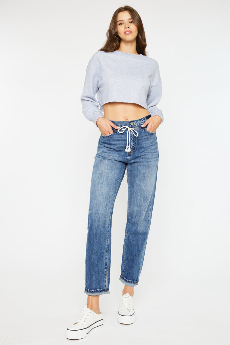 Dahlia Ultra High Rise Slouch Fit Jeans for Women - Stretch Denim Skinny Pants with Comfortable Waistband | Perfect for Casual Wear, Date Night & Everyday Outfits