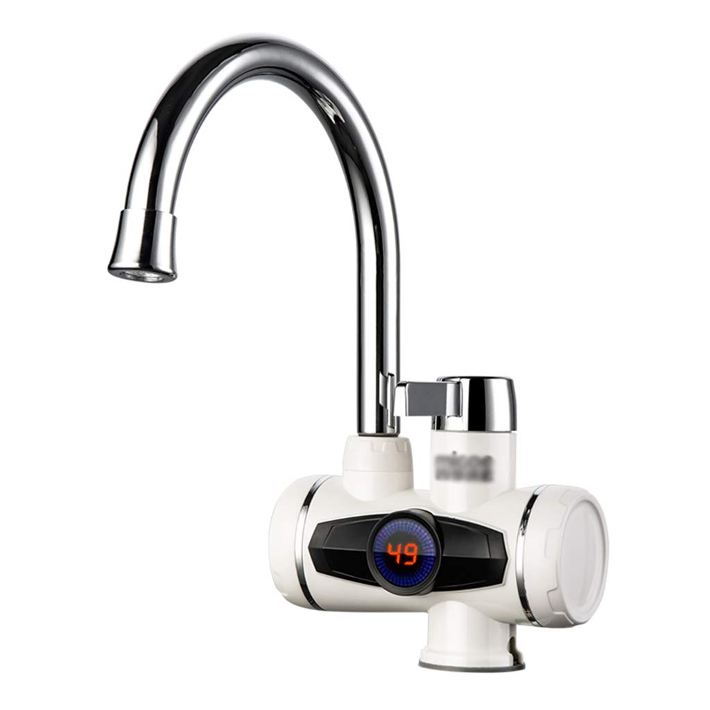 220V Electric Faucet - Instant Hot & Cold Water Kitchen & Bathroom Sink Faucet with 360° Rotating Spout for Easy Washing, Dish Cleaning & Hand Hygiene