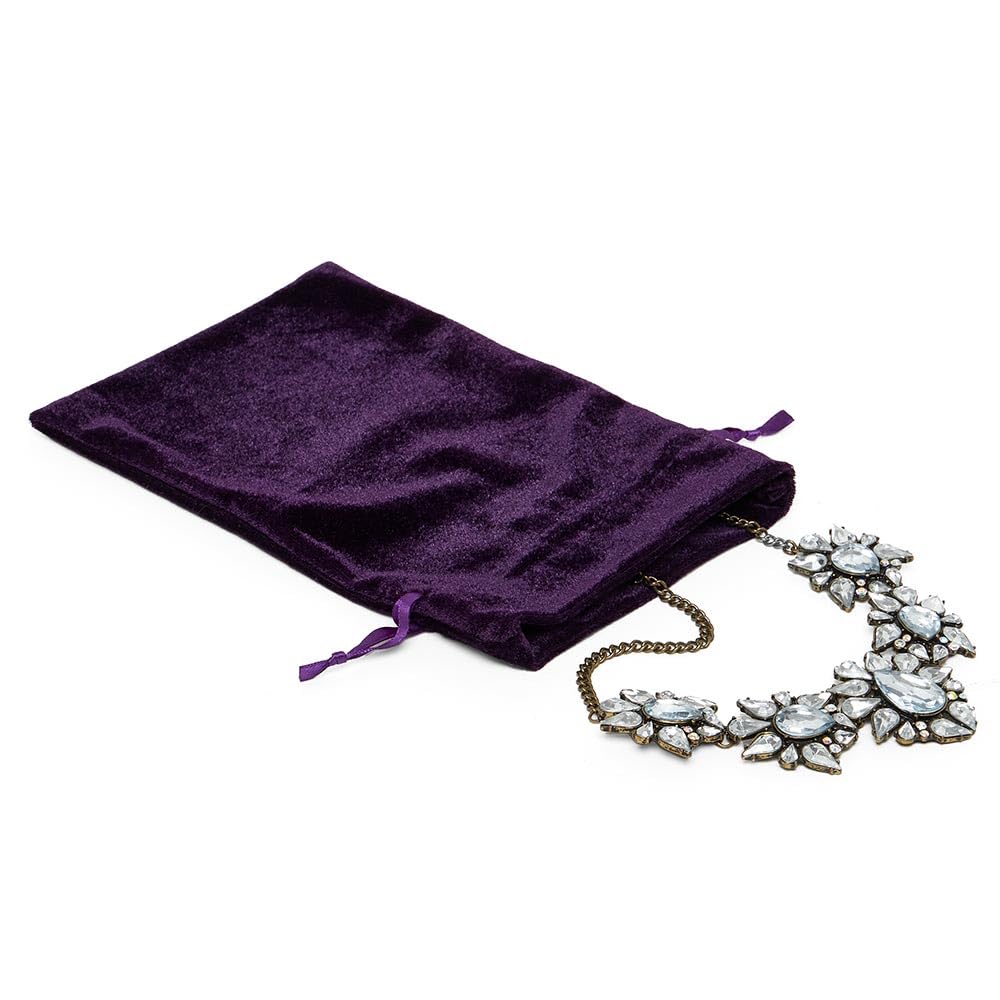 Velvet Drawstring Pouch for Jewelry & Gifts - 6 Inch - Perfect for Storage & Display