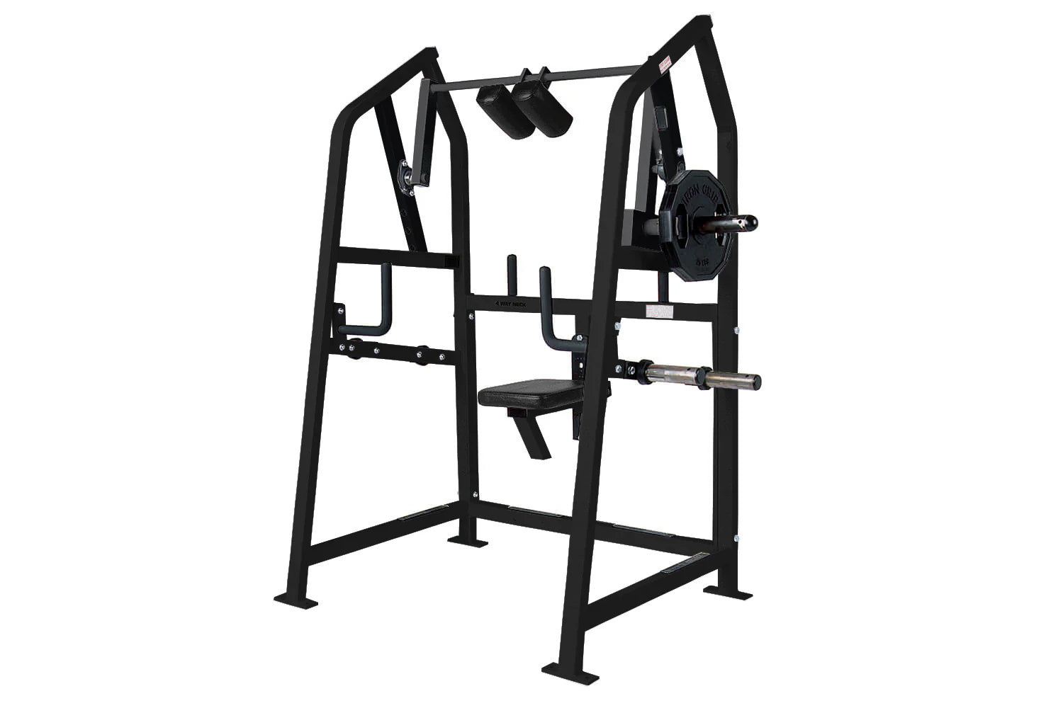 Hammer Strength Plate Loaded 4-Way Neck Machine - Gym Equipment for Neck Training & Muscle Building | Perfect for Home & Commercial Gyms