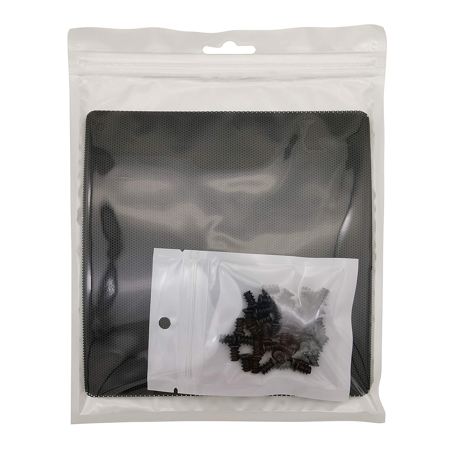 120mm PC Computer Case Fan Dust Filter Screen - Ultra Fine PVC Mesh Dustproof Cover with Screws (Black, 10 Pack) | Perfect for Gaming PC, Desktop Computer & Server Cooling System Protection