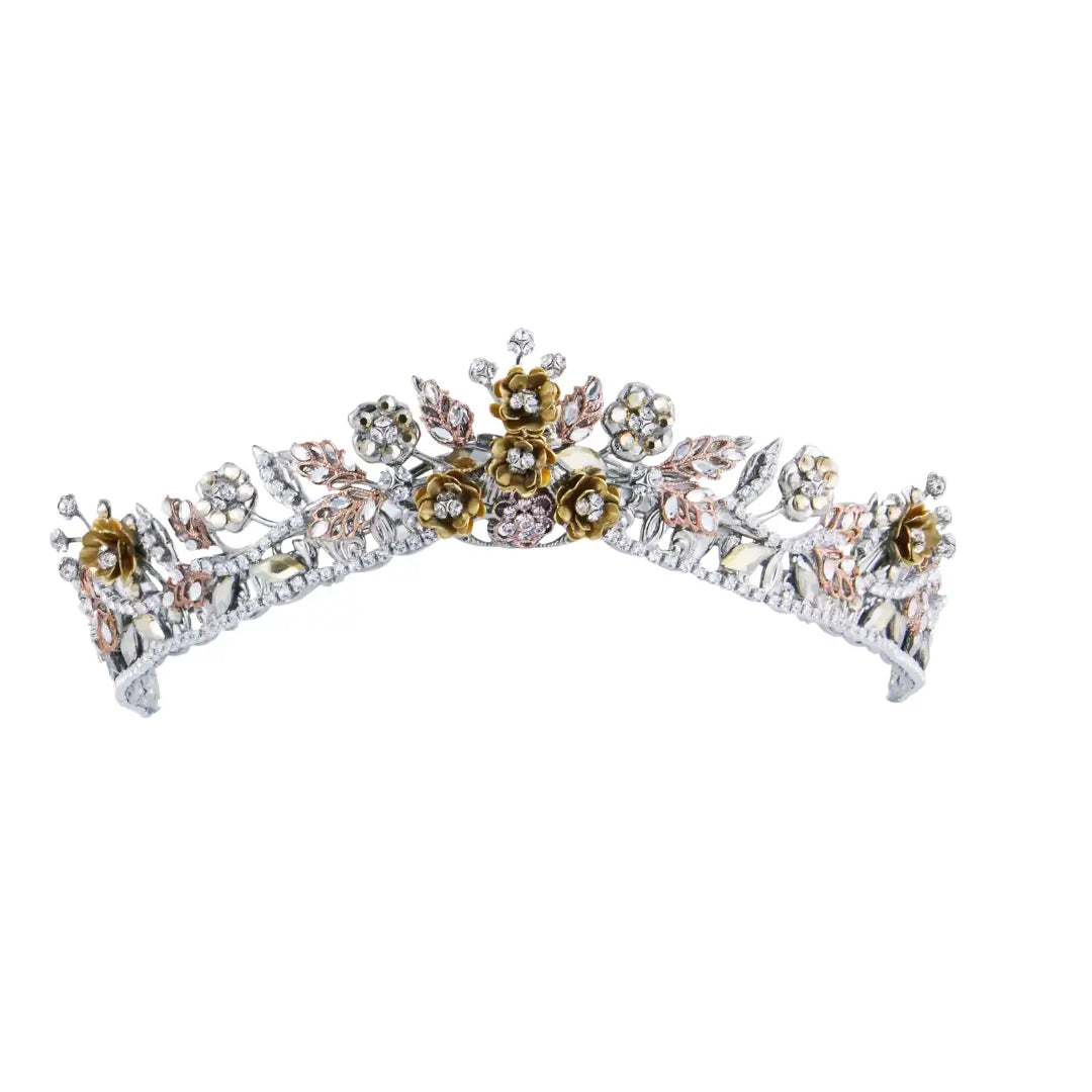 Spring Floral Crown Headband - Boho Flower Hair Accessories for Women & Girls, Perfect for Weddings, Festivals & Photo Shoots
