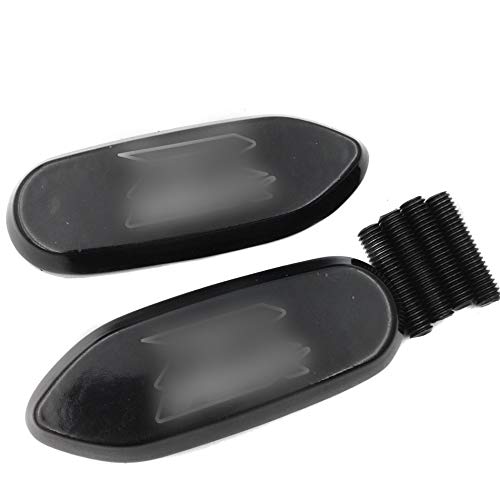 Black SMT-Mirror Block Off Base Plates for SUZUKI GSXR 600 750 1000 GSX-R (2006-2008) - Motorcycle Mirror Delete Kit for Cleaner Look & Improved Aerodynamics - Perfect for Track Days & Custom Bike Builds