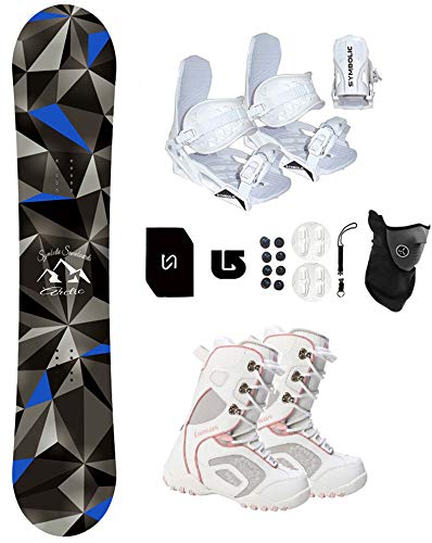Arctic Girl's Kids & Youth Snowboard Complete Set with Bindings & Boots - Perfect for Winter Sports & Snowboarding Adventures