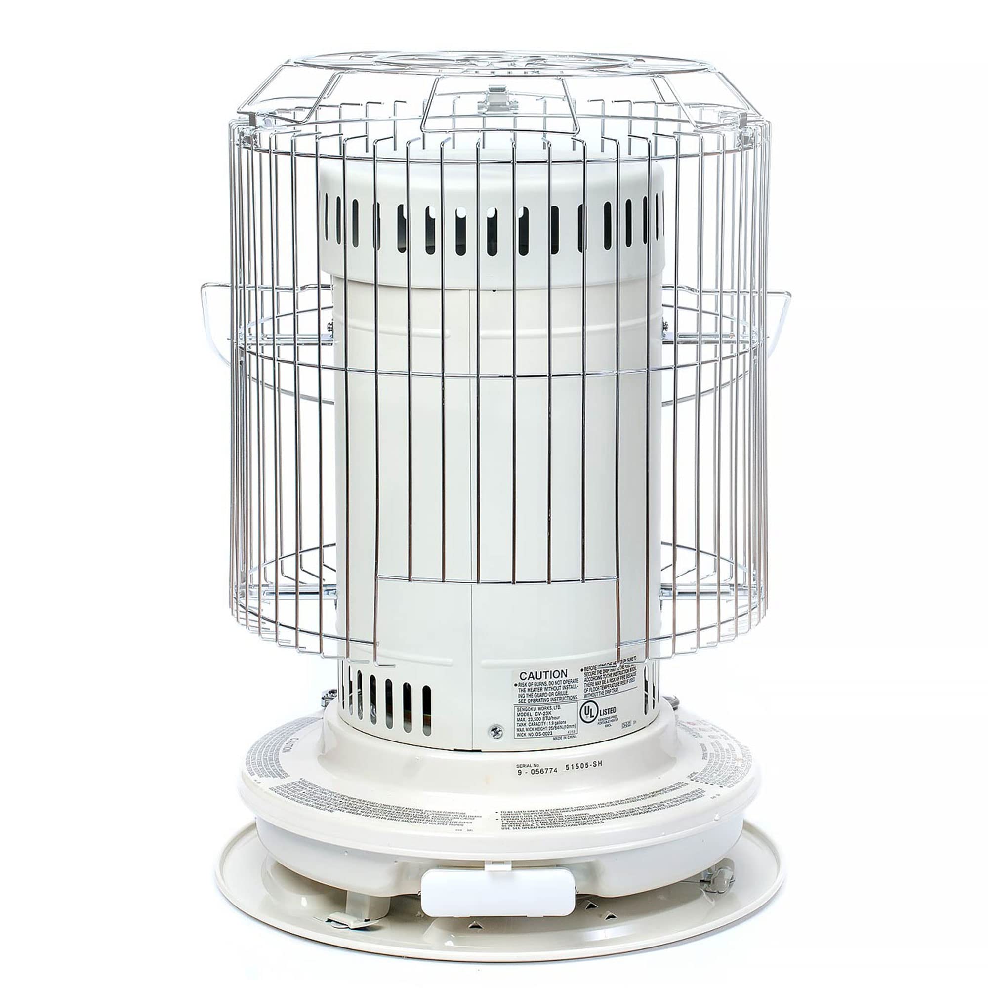 KeroHeat 23,500 BTU Portable Kerosene Heater - Indoor & Outdoor Safe Space Heater with Auto Shut-Off | 2 Pack White | Perfect for Camping, Garage, Workshop & Emergency Heating