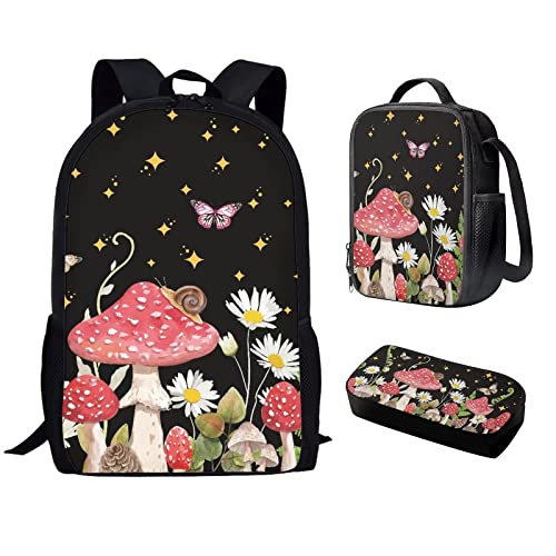 Cartoon Mushroom Butterfly