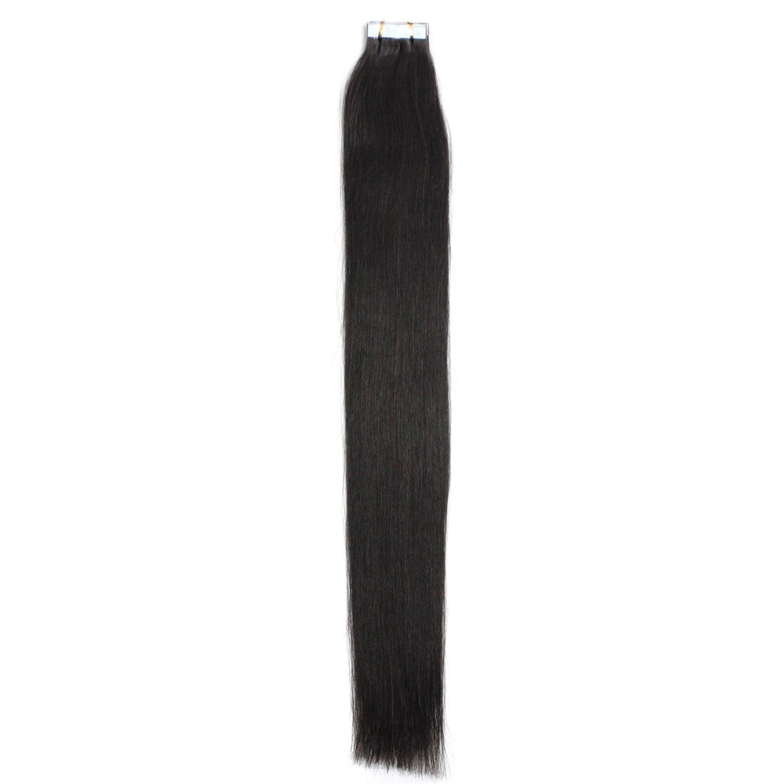 Premium 7A Brazilian Remy Human Hair Extensions - Seamless Tape-In Skin Weft (22 Inch, 40 Pieces, 120g, 1B Off Black) for Women - Perfect for Volume, Length & Styling for Parties, Weddings & Daily Wear