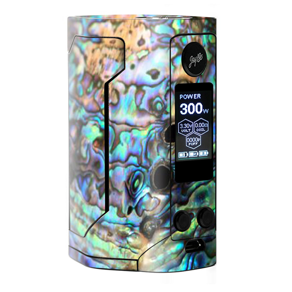 Wismec RX Gen3 Blue Abalone Swirl Shell Protective Skin Cover - Stylish & Durable Vape Mod Wrap for E-Cigarette Protection