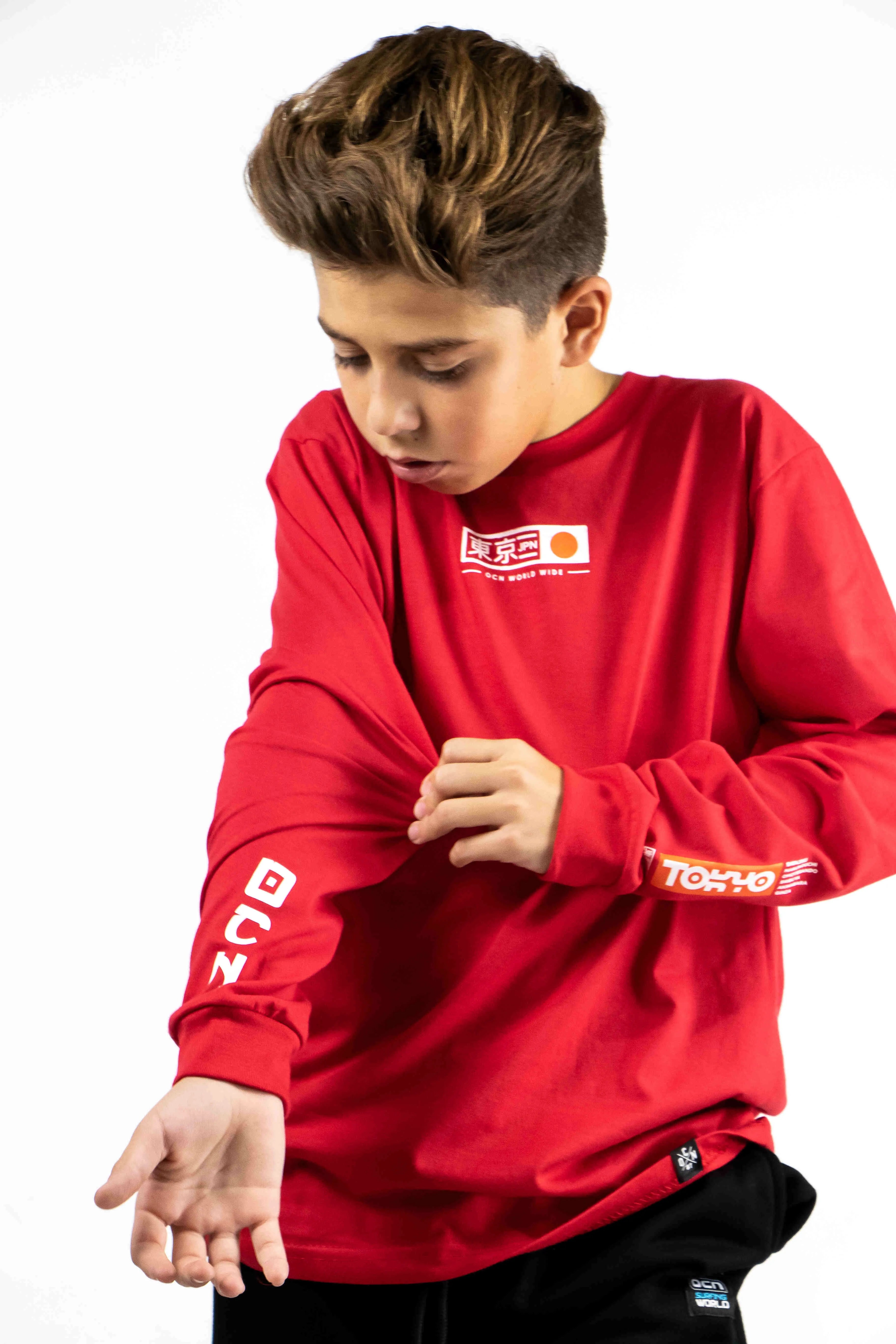 OCN RML System Red T-Shirt for Men - Breathable & Comfortable Cotton Tee - Perfect for Gym, Running & Casual Wear