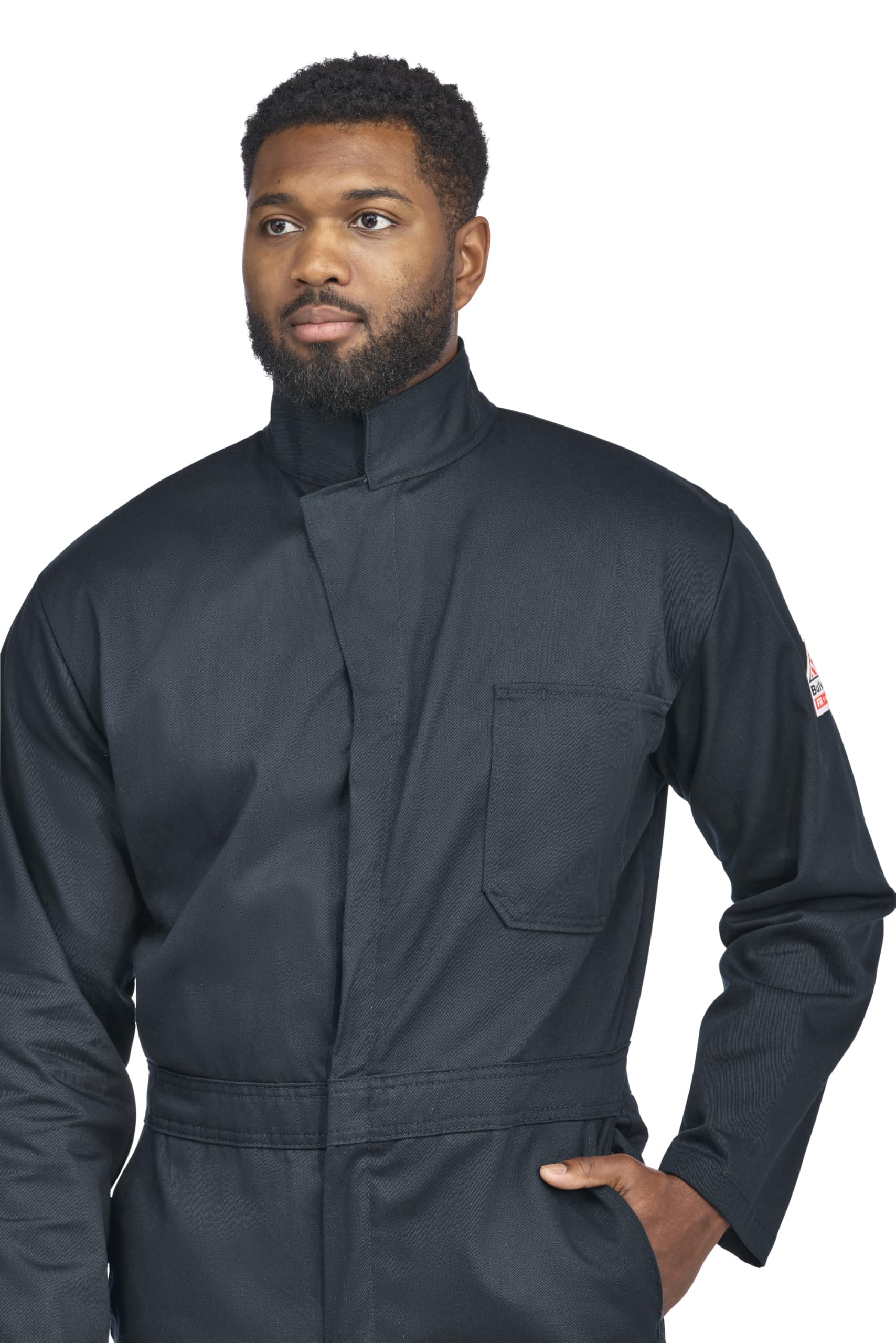 Bulwark FR Men's Flame Resistant 9 Oz Twill Cotton Coverall - OSHA Compliant Workwear for Welding, Construction & Industrial Safety