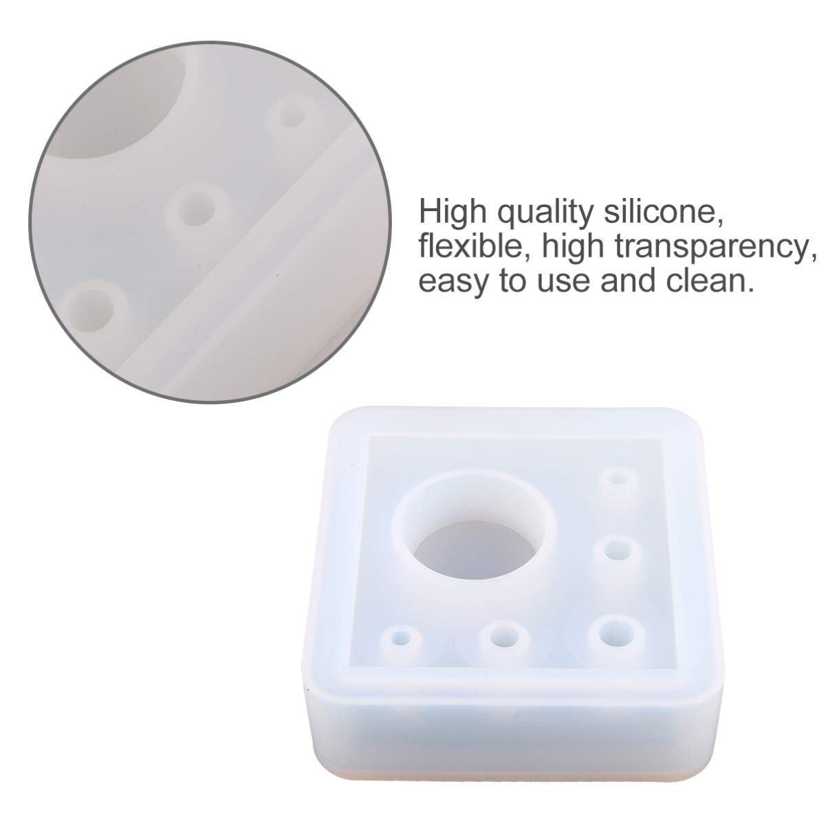 1pc DIY Silicone Pen Holder Mold - Pencil Holder Mold for Crafting, DIY Tools, and Pen Containers - Perfect for Office, School, and Home Organization