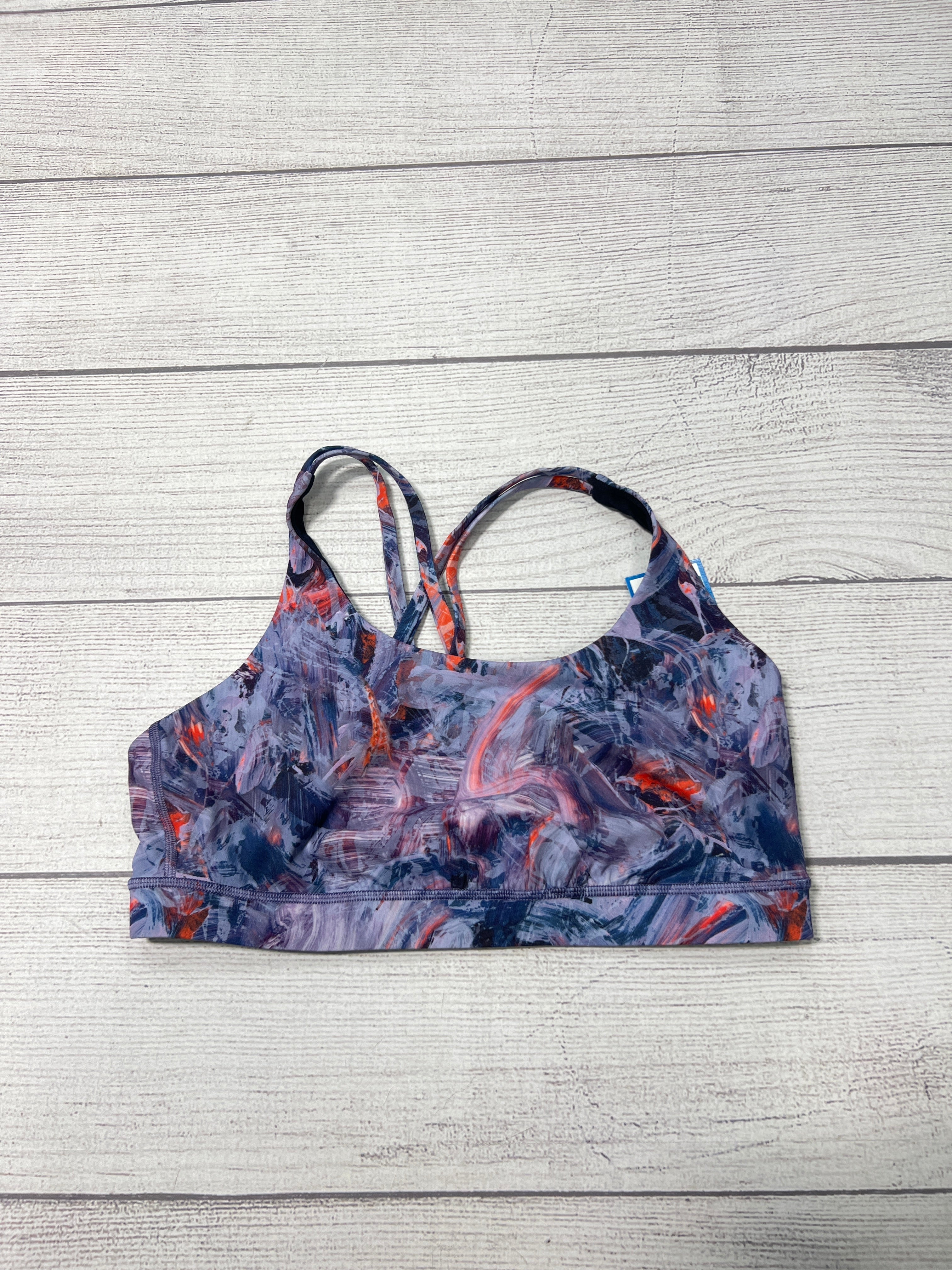 Lululemon Multi-Colored Athletic Sports Bra Size 14 - High Support Workout Top for Running, Yoga & Gym Fitness