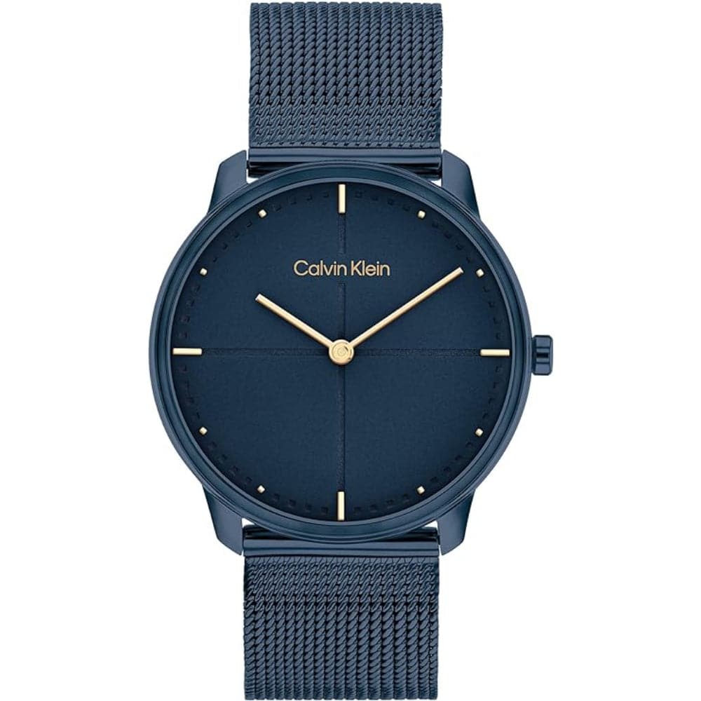 Calvin Klein Women's Watch with Blue Dial & Milanese Strap - Model 25200160 | Elegant Fashion Accessory for Everyday Wear, Office & Special Occasions