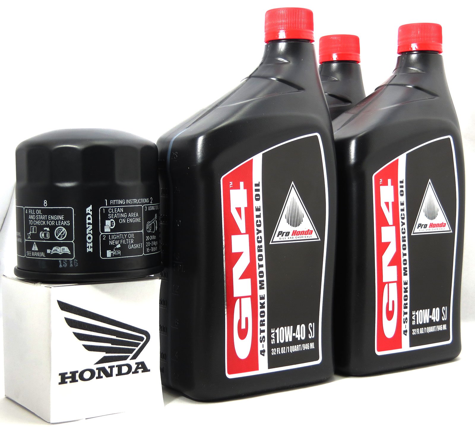 1984 Honda VT500C Shadow 500 Complete Oil Change Kit with Shaft Drive Fluid - Motorcycle Maintenance for Smooth Rides & Long Engine Life