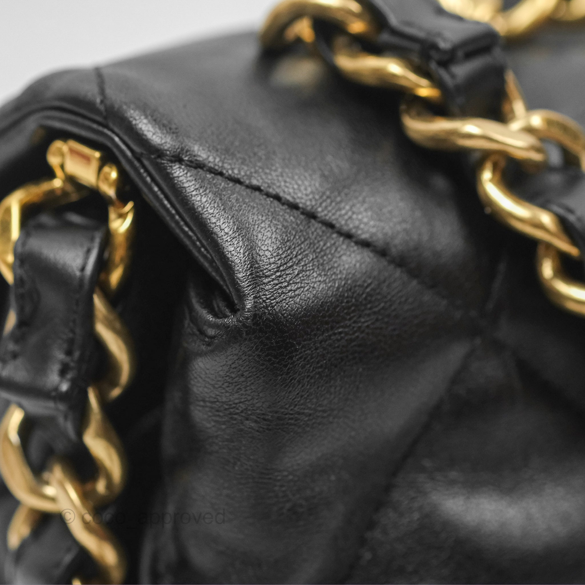 Chanel Classic Flap Bag with Chain Handle - Black Goatskin Leather & Gold Hardware | Luxury Shoulder Bag for Women, Perfect for Evening Events & Date Nights