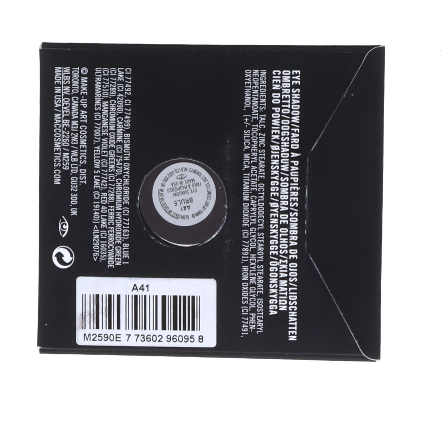 Mac Eye Shadow Pro Palette Refill Pan - Brule Matte Neutral Eyeshadow for Professional Makeup | Perfect for Everyday Wear & Natural Looks