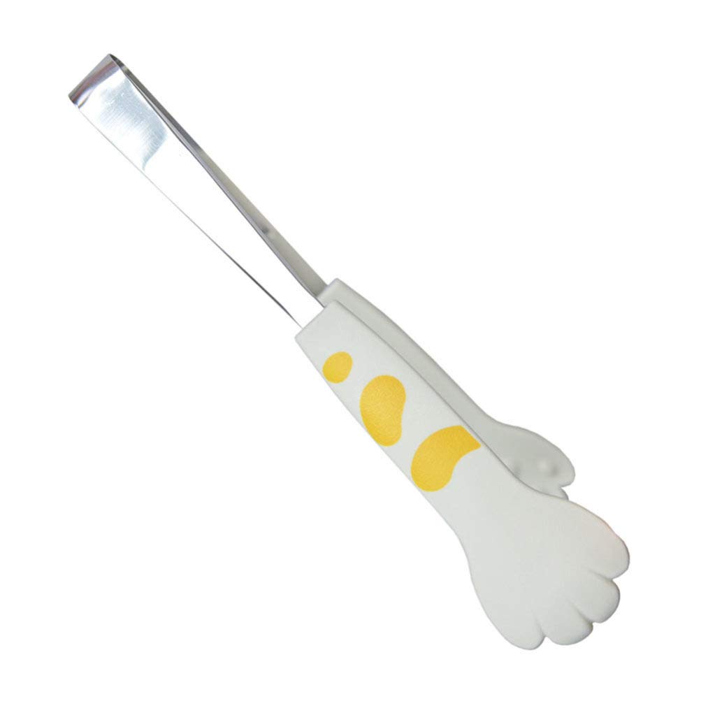 Silicone Food Tongs for Cooking, BBQ & Buffet - Stainless Steel Kitchen Clip