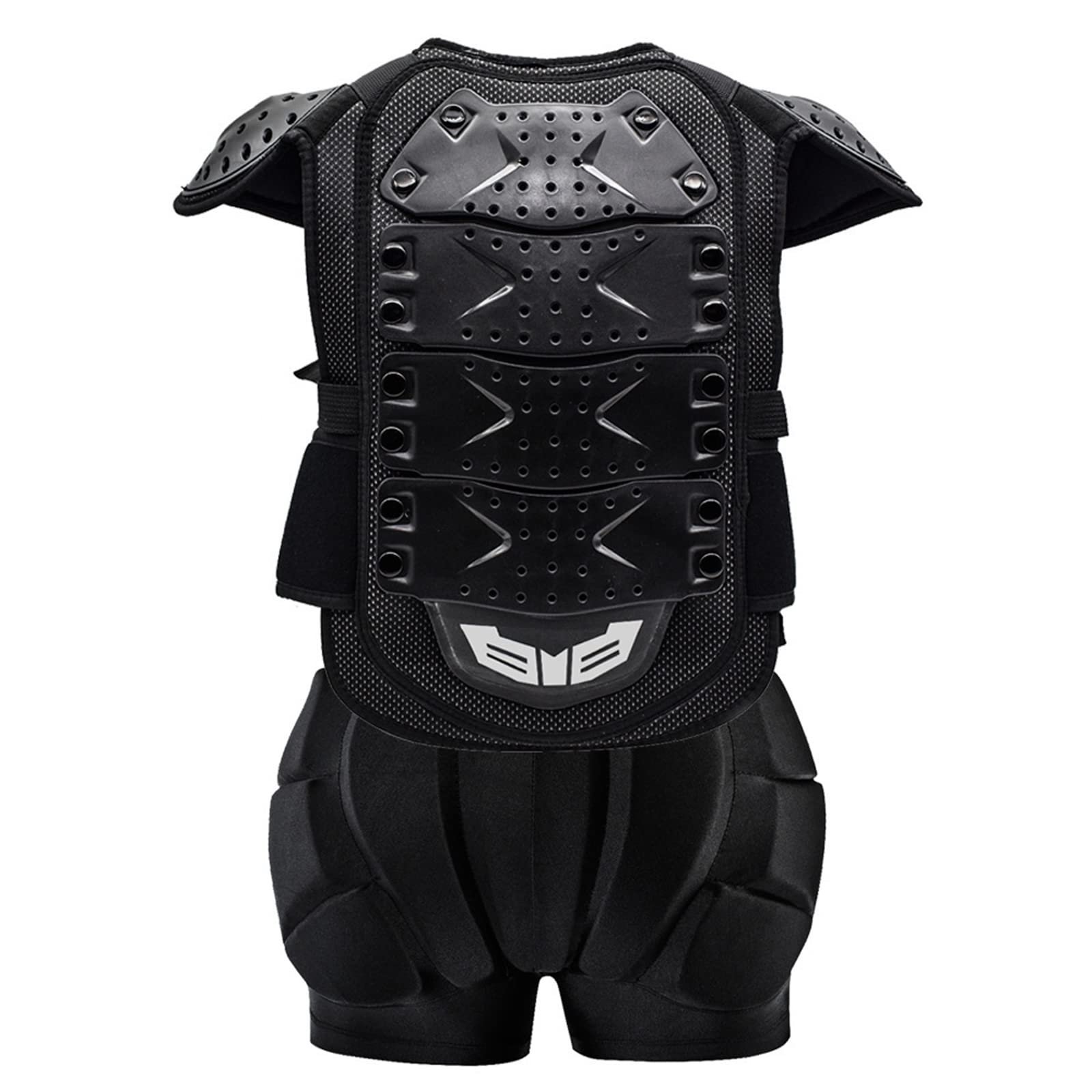 Kids Protective Armor Vest - Spine Guard for Skiing, Biking & Snowboarding | Impact-Resistant Safety Gear for Children | Size L Black | Perfect for Outdoor Sports & Winter Activities