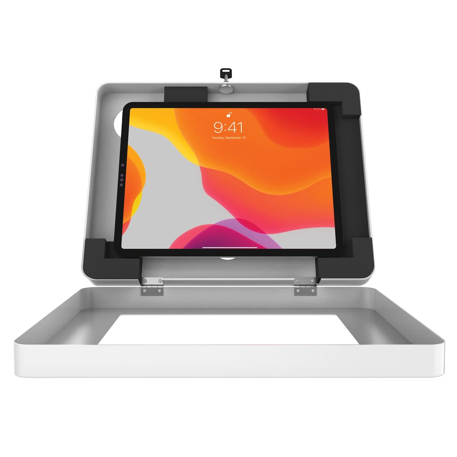 Premium Locking Wall Mount Enclosure for iPad 7th/8th/9th Gen, iPad Air 4, Samsung Galaxy Tab, Microsoft Surface Go, Zebra Tablets - Secure & Durable CTA Paragon Mount (PAD-PARAWW) - Ideal for Retail, Hospitality, and Public Kiosks