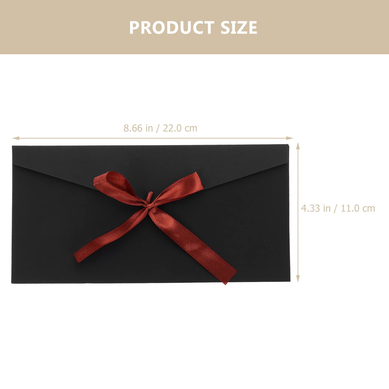 Operitacx 10pcs Blank Invitation Envelopes - Kraft Paper Letter Envelopes for Cards, Wedding, Baby Shower & Greeting Cards - Aesthetic Korean-Style Stationery for Parties & Special Occasions