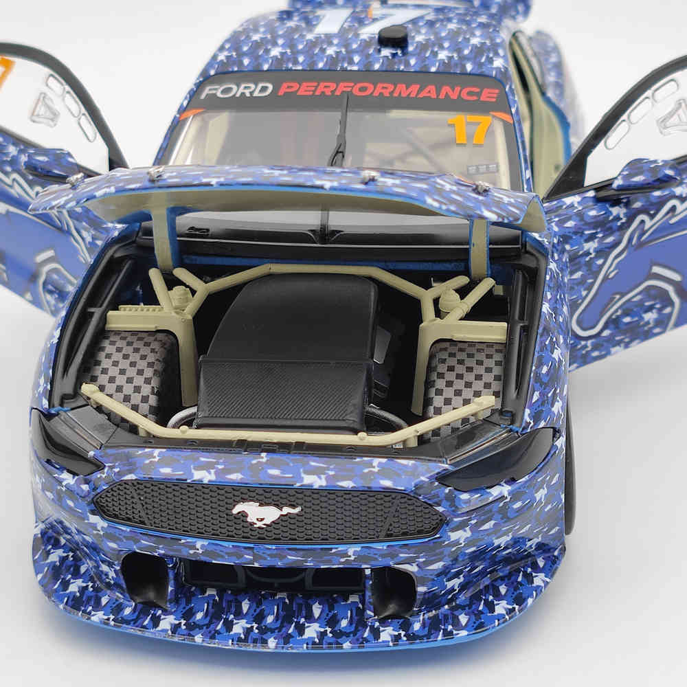 1/18 Scale Authentic Ford Performance #17 Ford Mustang GT Supercar 2018 S.MCLAUGHLIN'S Diecast Model - Limited Edition Collectible Car for Racing Enthusiasts & Display Showcase