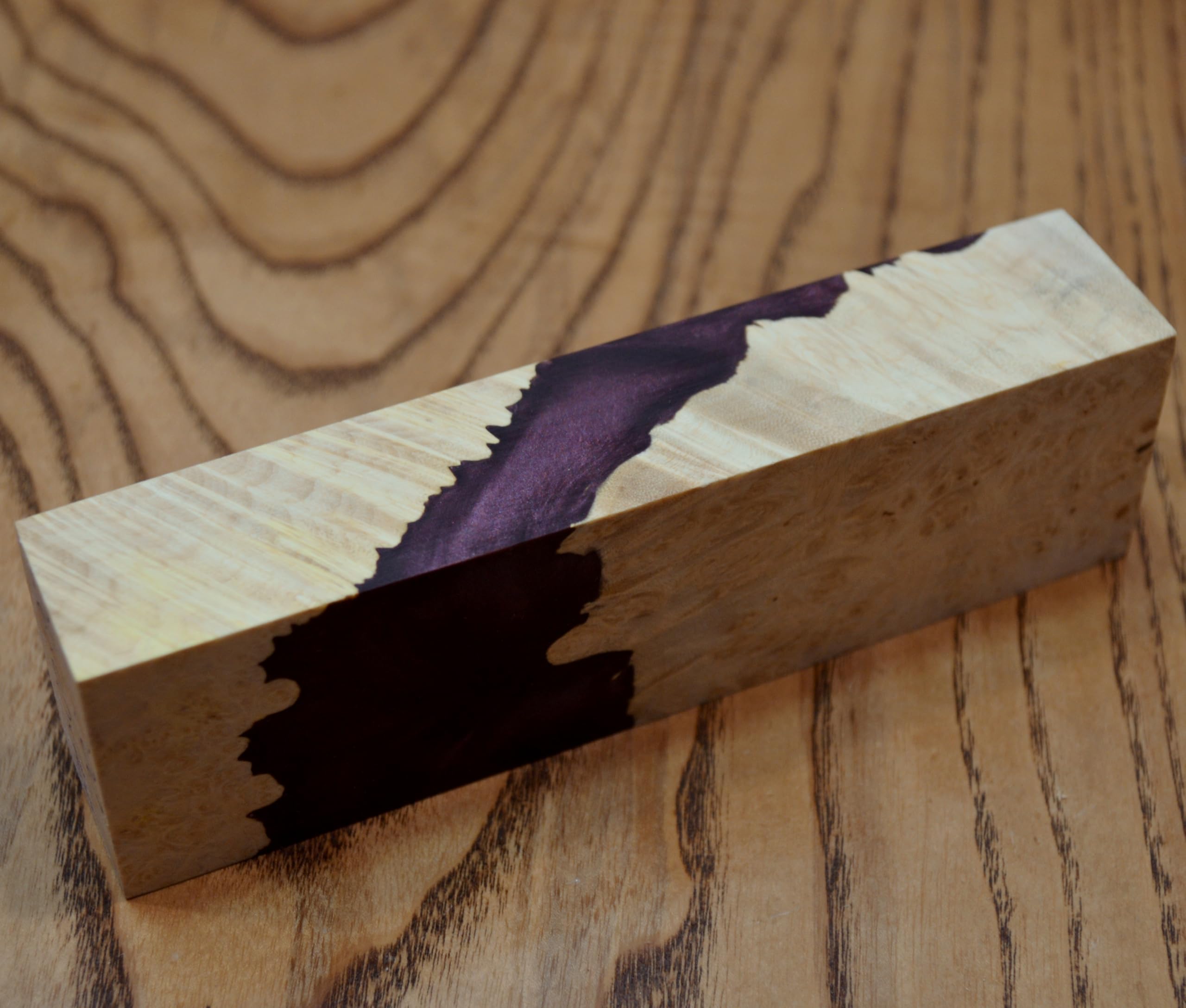 Stabilized Burl Wood Turning Blank for Knife Handles - Cactus Juice Stabilized - Perfect for Custom Knife Making & Woodworking Projects (#200)