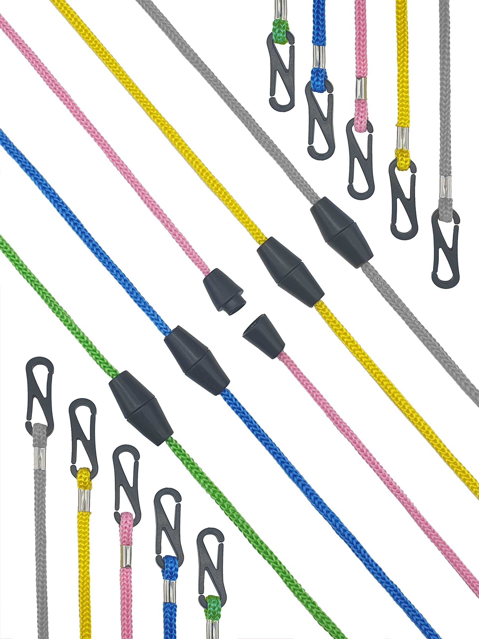 5 Pack Kids Face Mask Lanyards with Safety Clasp - Perfect for School & Travel