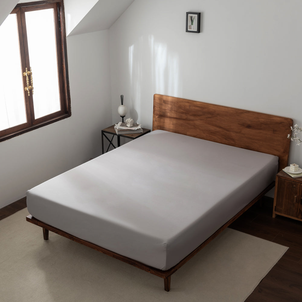 Premium Casey Cotton Fitted Sheets - Soft, Breathable & Wrinkle-Resistant Queen/King Size Bed Sheets - Perfect for Home, Hotel & Airbnb Use