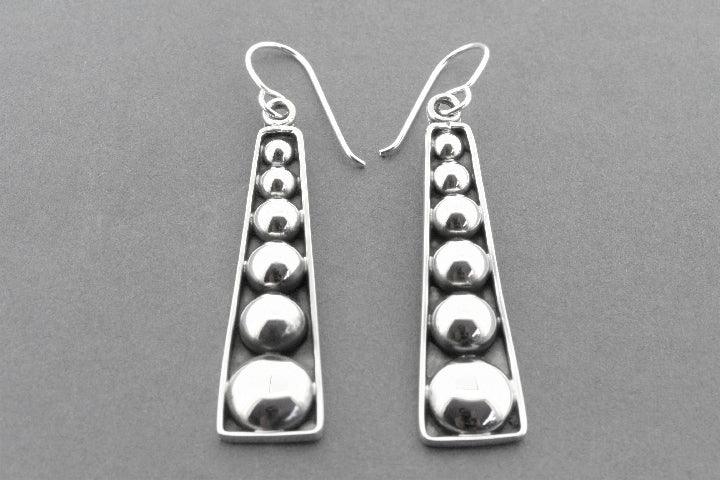 Long Tribal Drop Earrings for Women - Sterling Silver Boho Dangle Jewelry - Perfect for Parties, Weddings & Everyday Wear