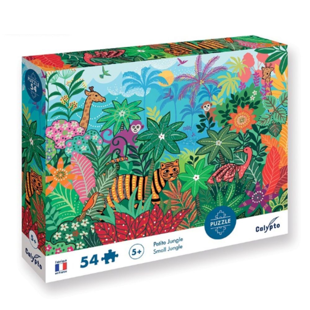 Calypto Small Jungle 54-Piece Jigsaw Puzzle for Kids - Fun Educational Toy for Family Game Night & Classroom Activities
