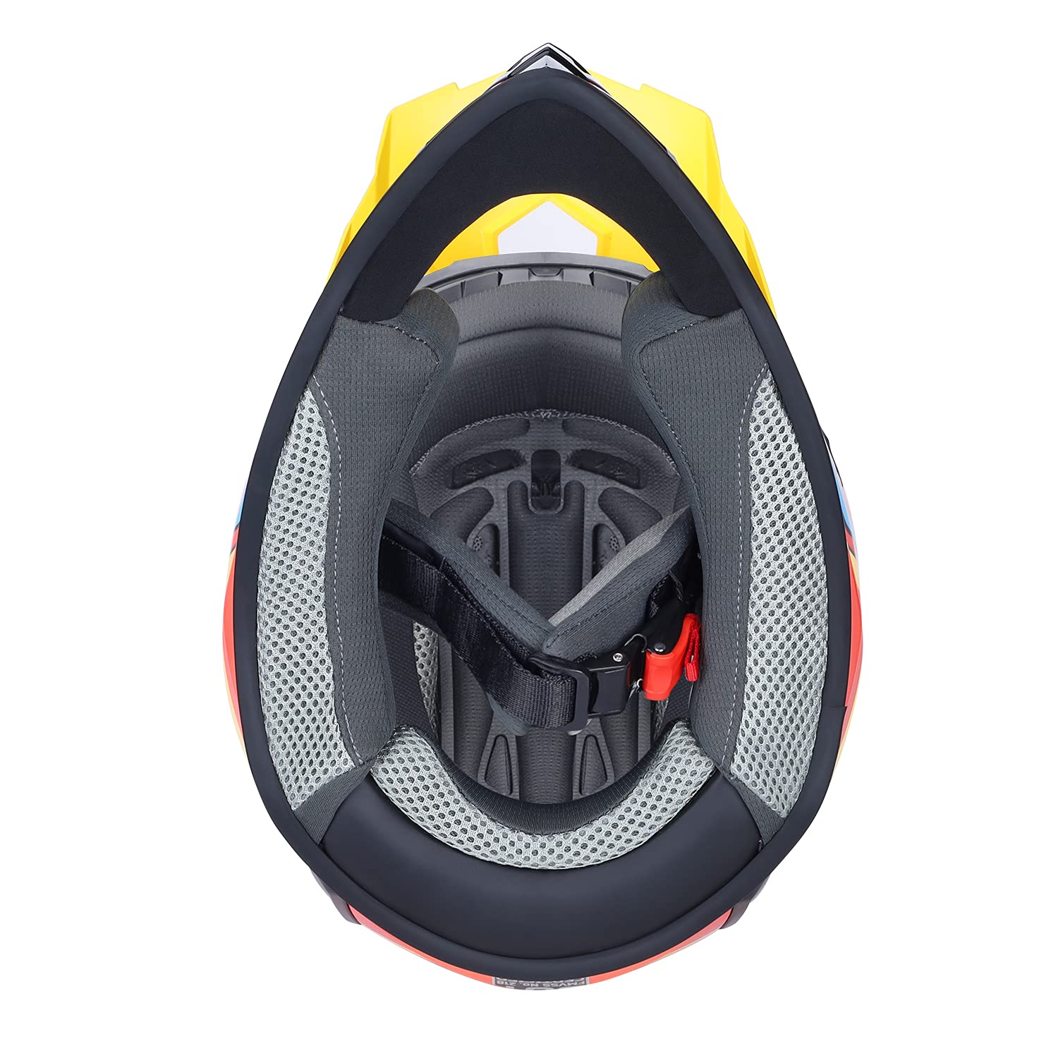 GLX GX623 Youth ATV Helmet & Dirt Bike Helmet Combo - DOT Certified Small Size Retro Red - Perfect for Kids Off-Road Riding, Motocross & ATV Adventures