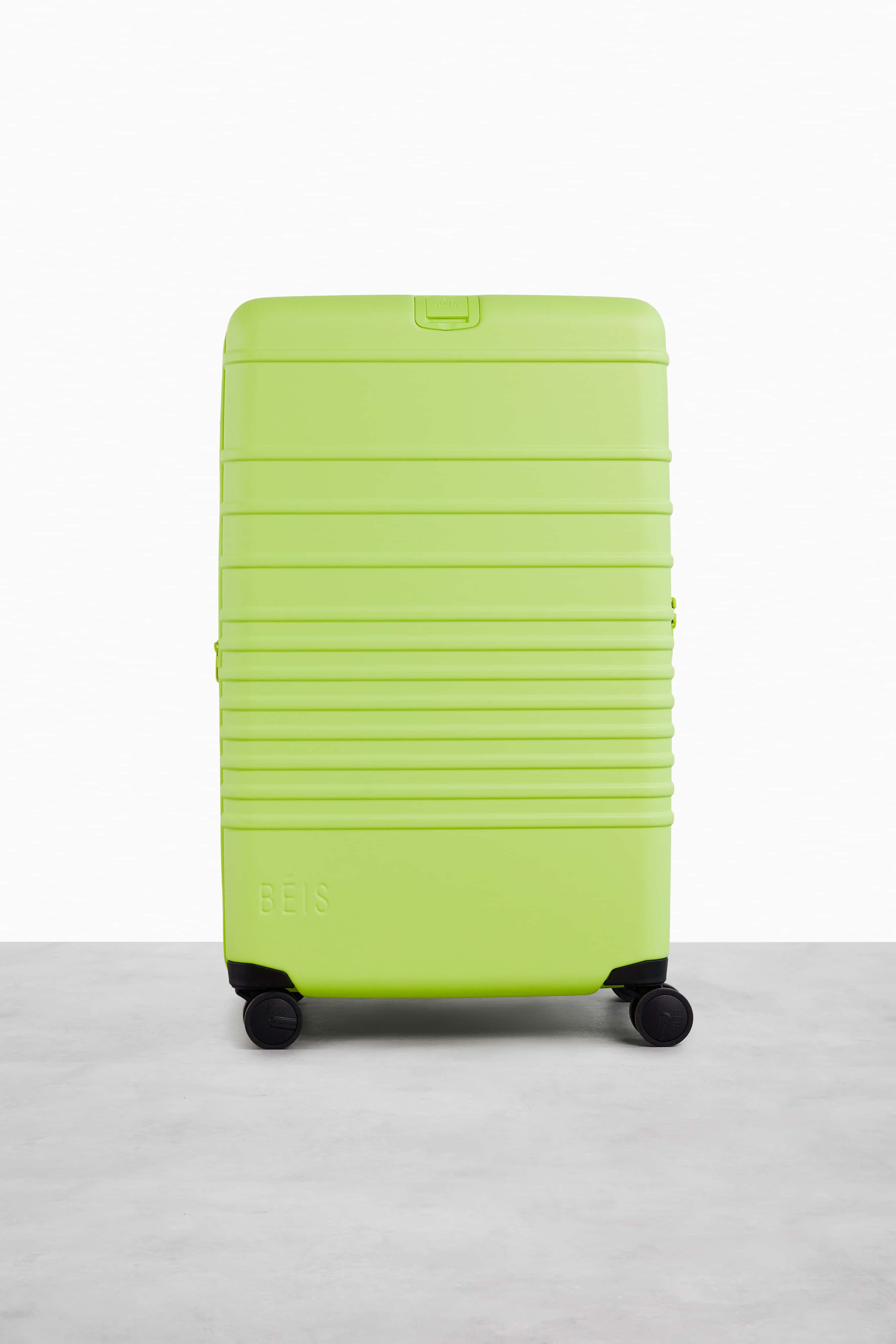 Large Check-In Roller Suitcase in Citron Yellow - Spacious & Durable Luggage for Travel, Business Trips & Vacations