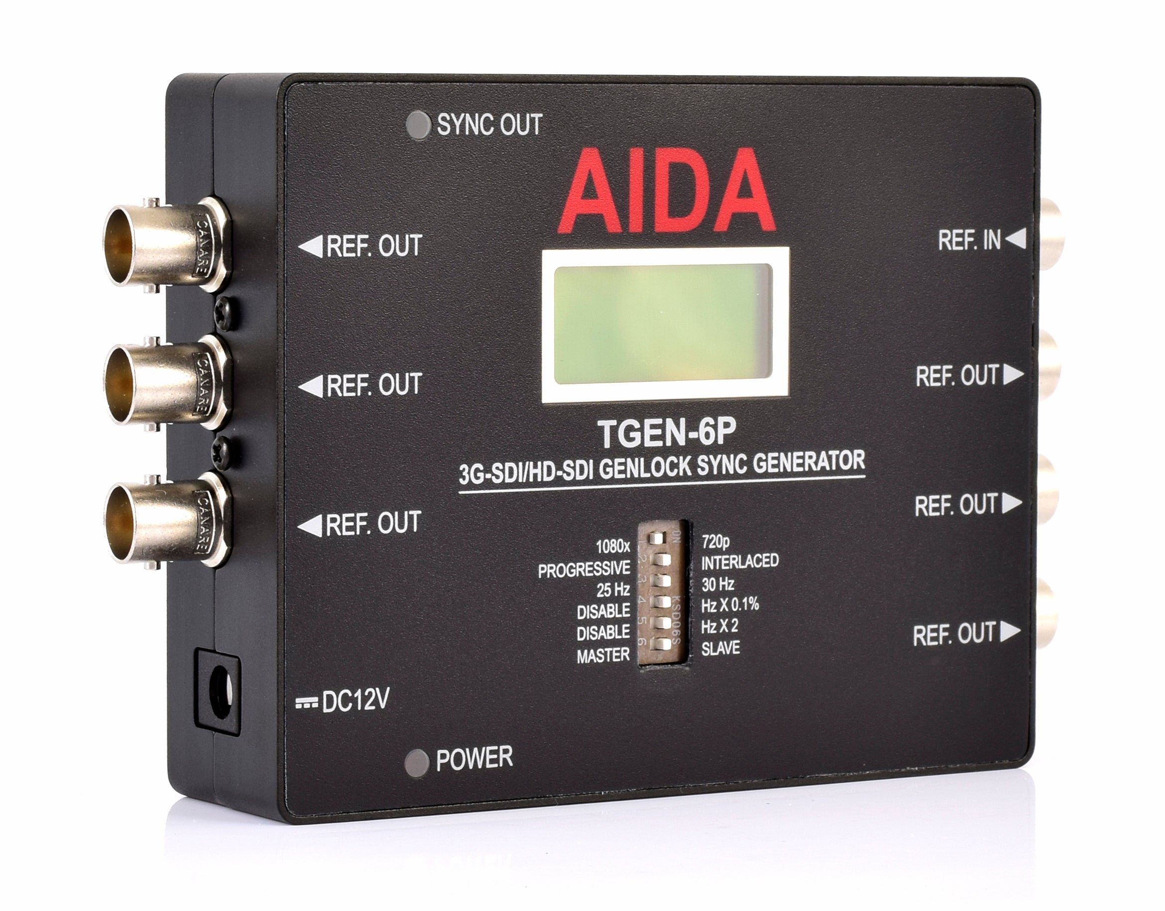 AIDA Imaging GENLOCK Reference SYNC Generator - Professional Video Sync Tool for Broadcast & Live Streaming Studios - Perfect for Multi-Camera Productions & Video Editing