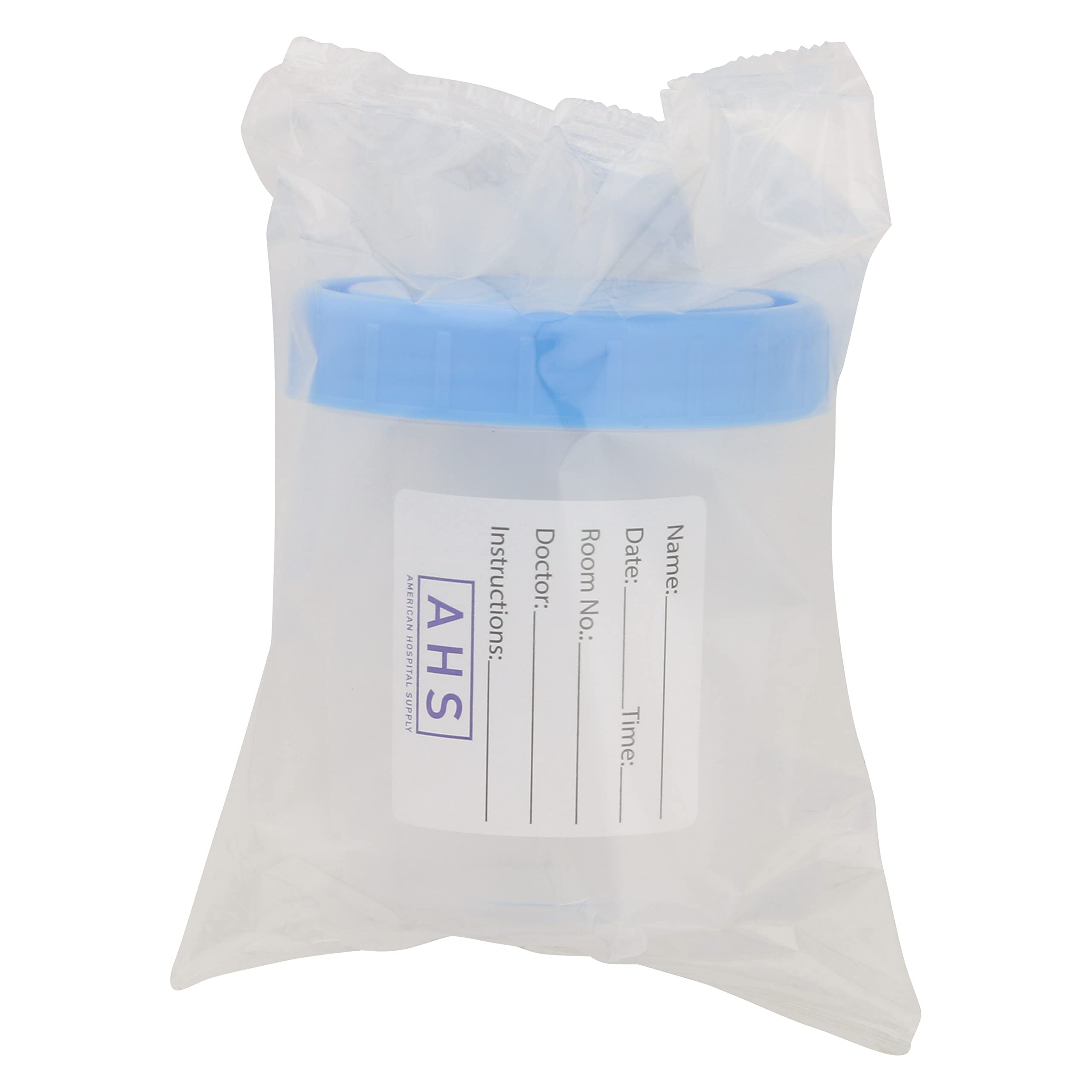 AHS Sterile Urine Specimen Cups with Leak-Proof Lids - 4oz Disposable Medical Sample Containers (Pack of 10) | Ideal for Hospital, Clinic & Home Urine Tests | BPA-Free & Single-Use Medical Supplies