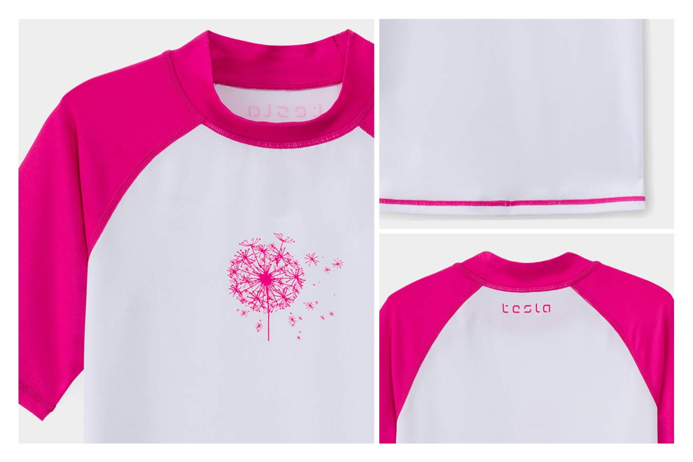 TSLA UPF 50+ Kids Sun Protection Rash Guard - Short Sleeve UV Swim Shirt for Boys & Girls - Quick Dry Surf & Swimwear Top for Beach, Pool & Water Sports