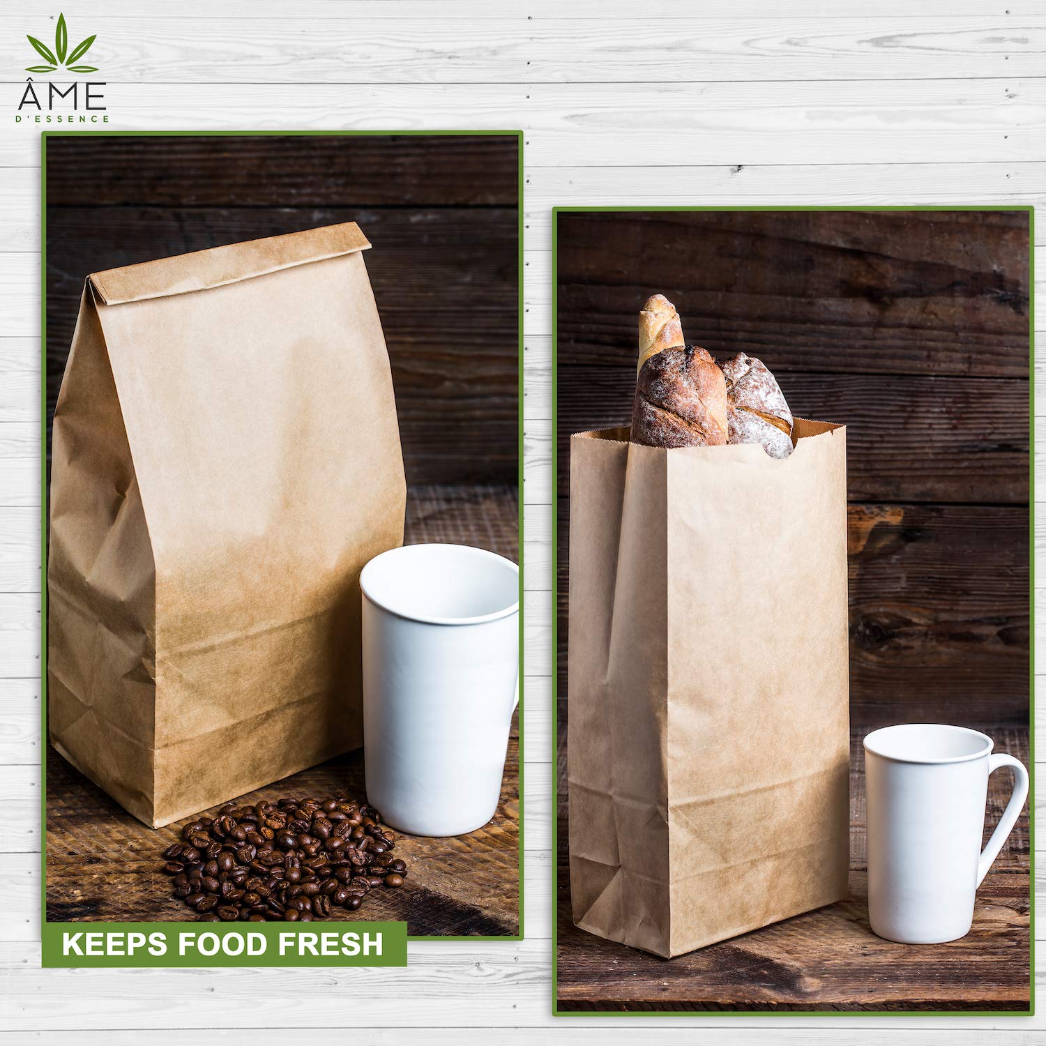 Kraft Brown Paper Bags - 5.5