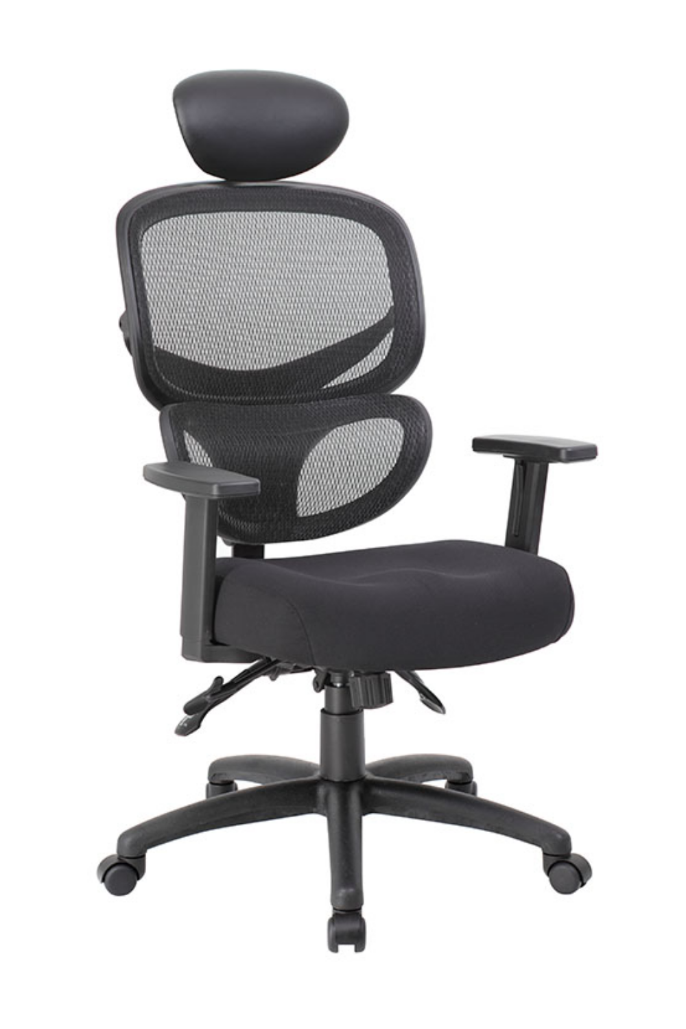 Boss Mesh Back Ergonomic Office Chair B6338 - Adjustable Lumbar Support & Breathable Design for Home & Office Workspaces