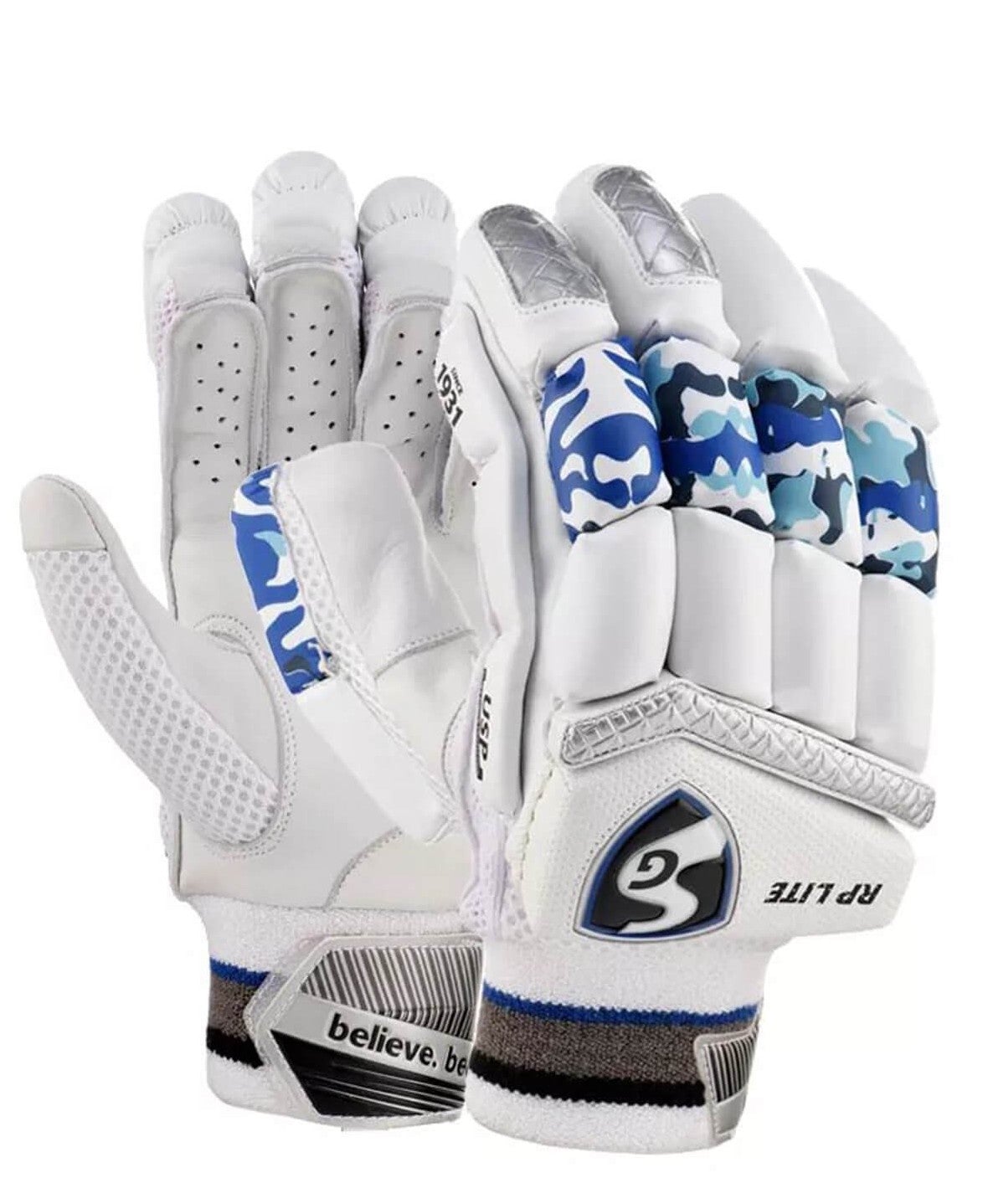 SG RP Lite Cricket Batting Gloves - Premium Leather Protection for Cricket Players - Perfect for Practice & Match Play